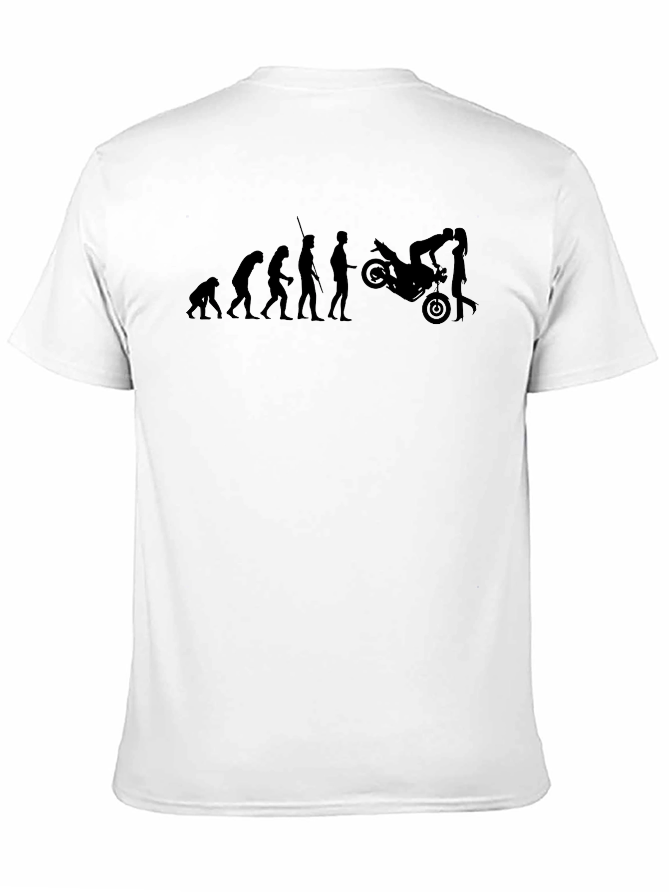 Evolution Motorcycle Black Graphic Tee