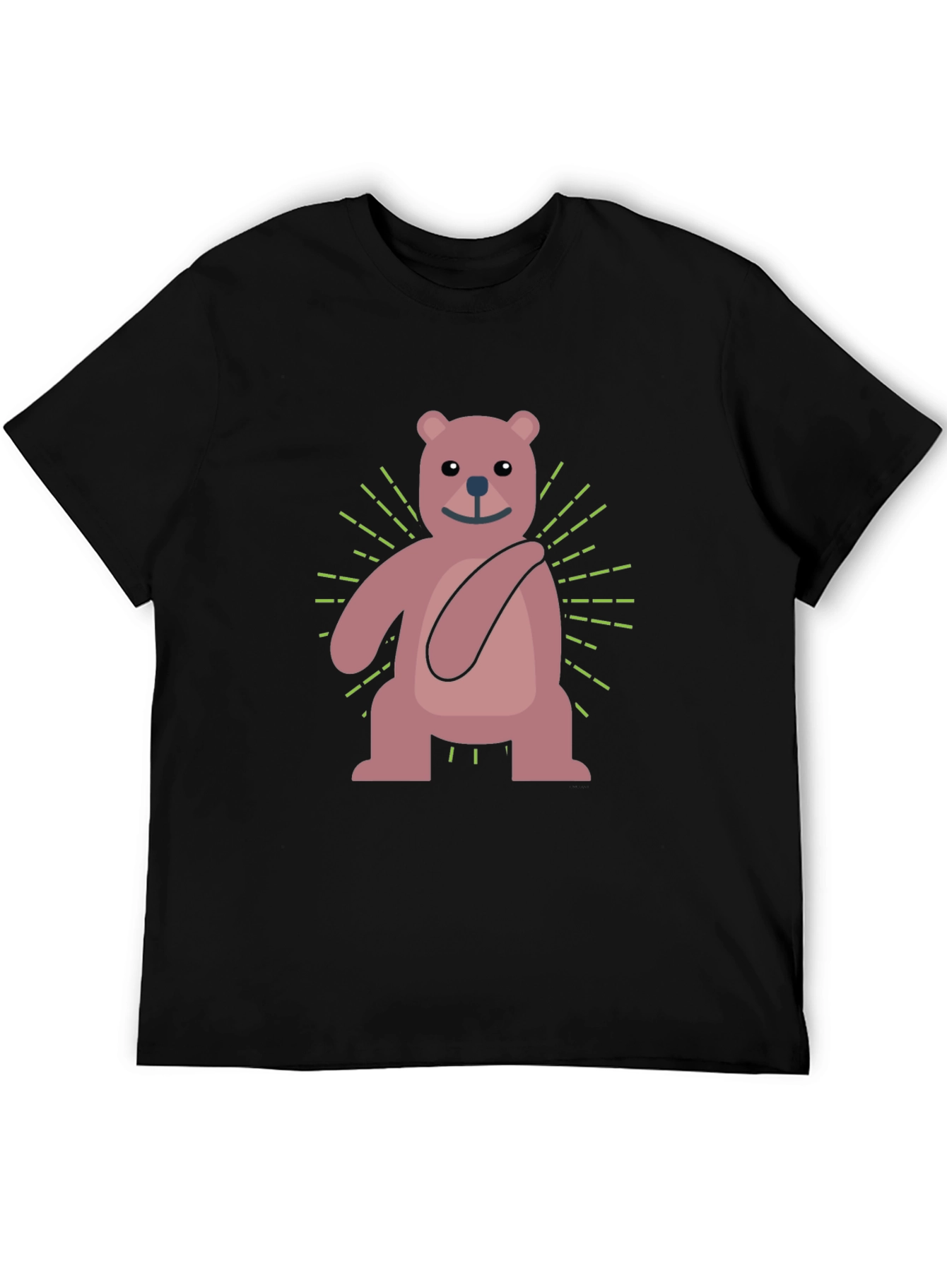 Cute Cartoon Bear Graphic T-Shirt