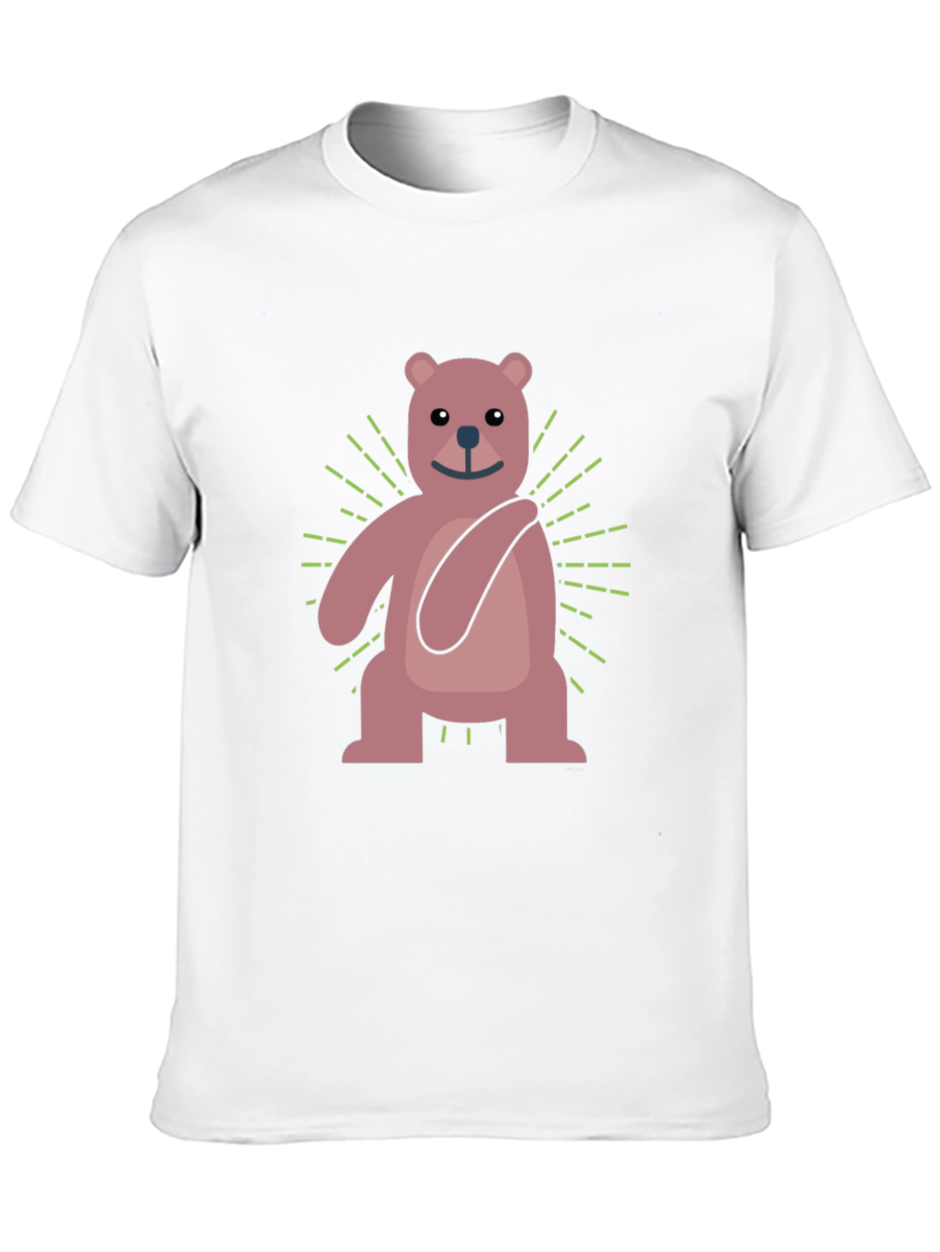 Cute Cartoon Bear Graphic T-Shirt