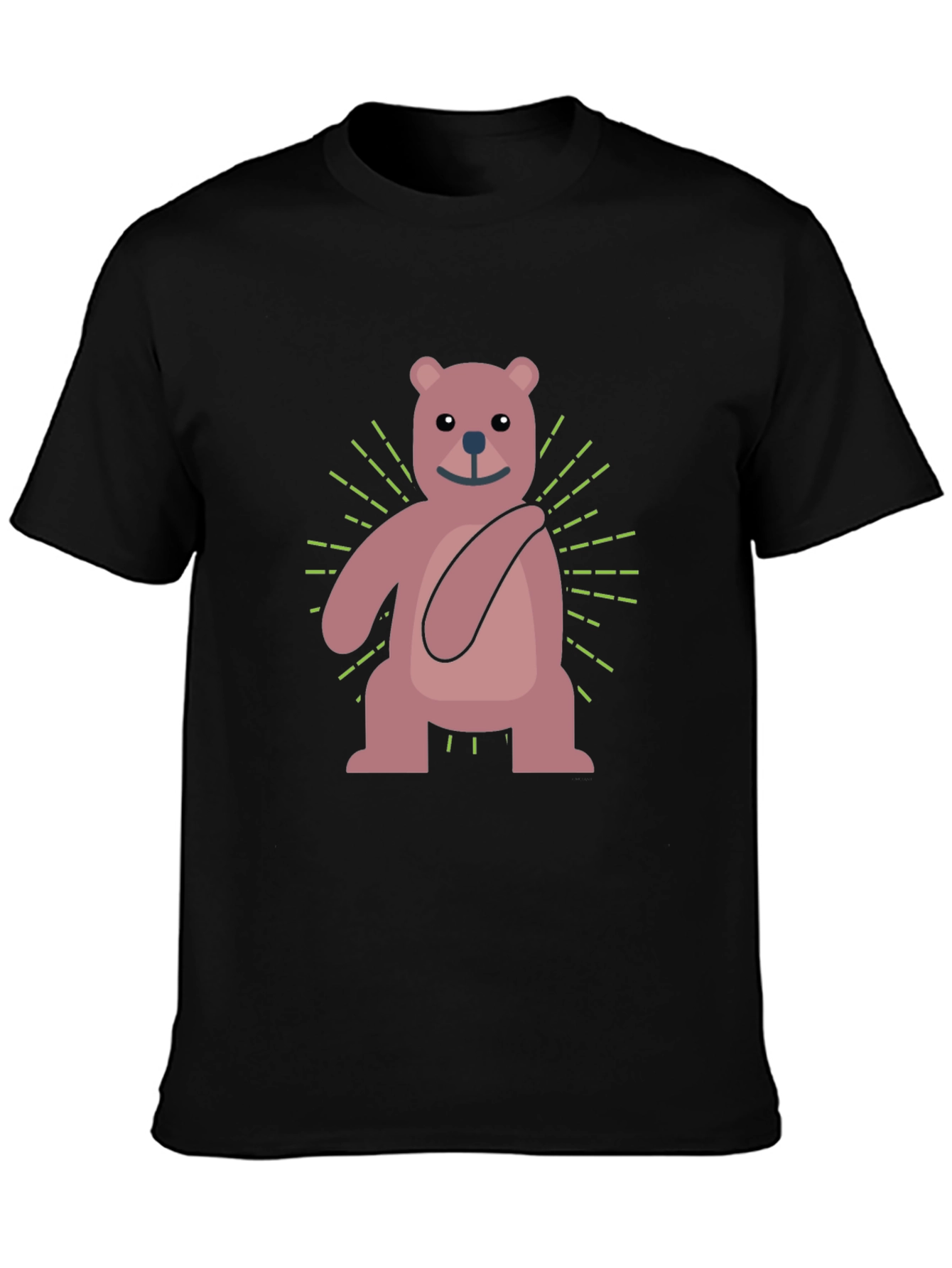 Cute Cartoon Bear Graphic T-Shirt
