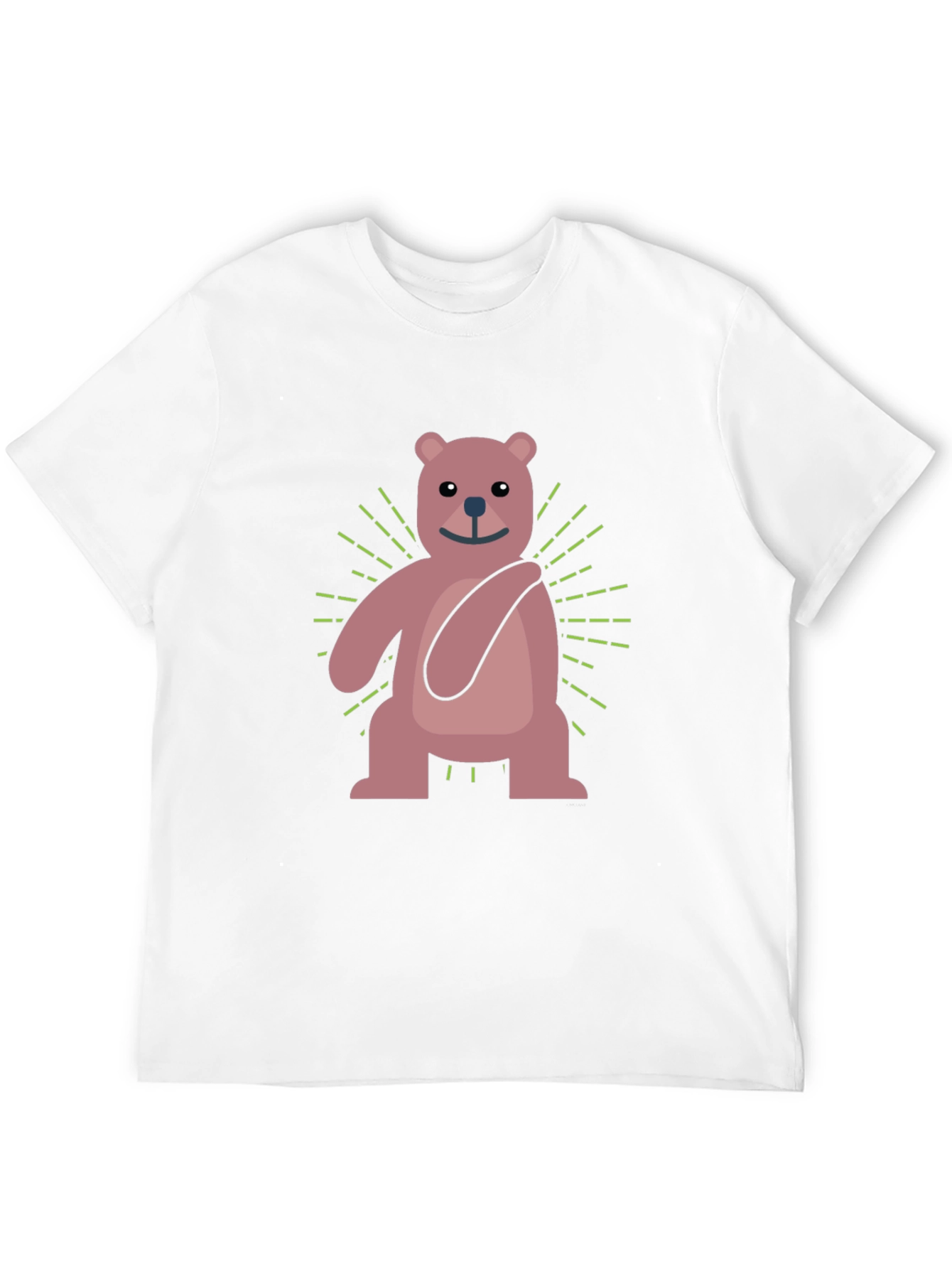 Cute Cartoon Bear Graphic T-Shirt