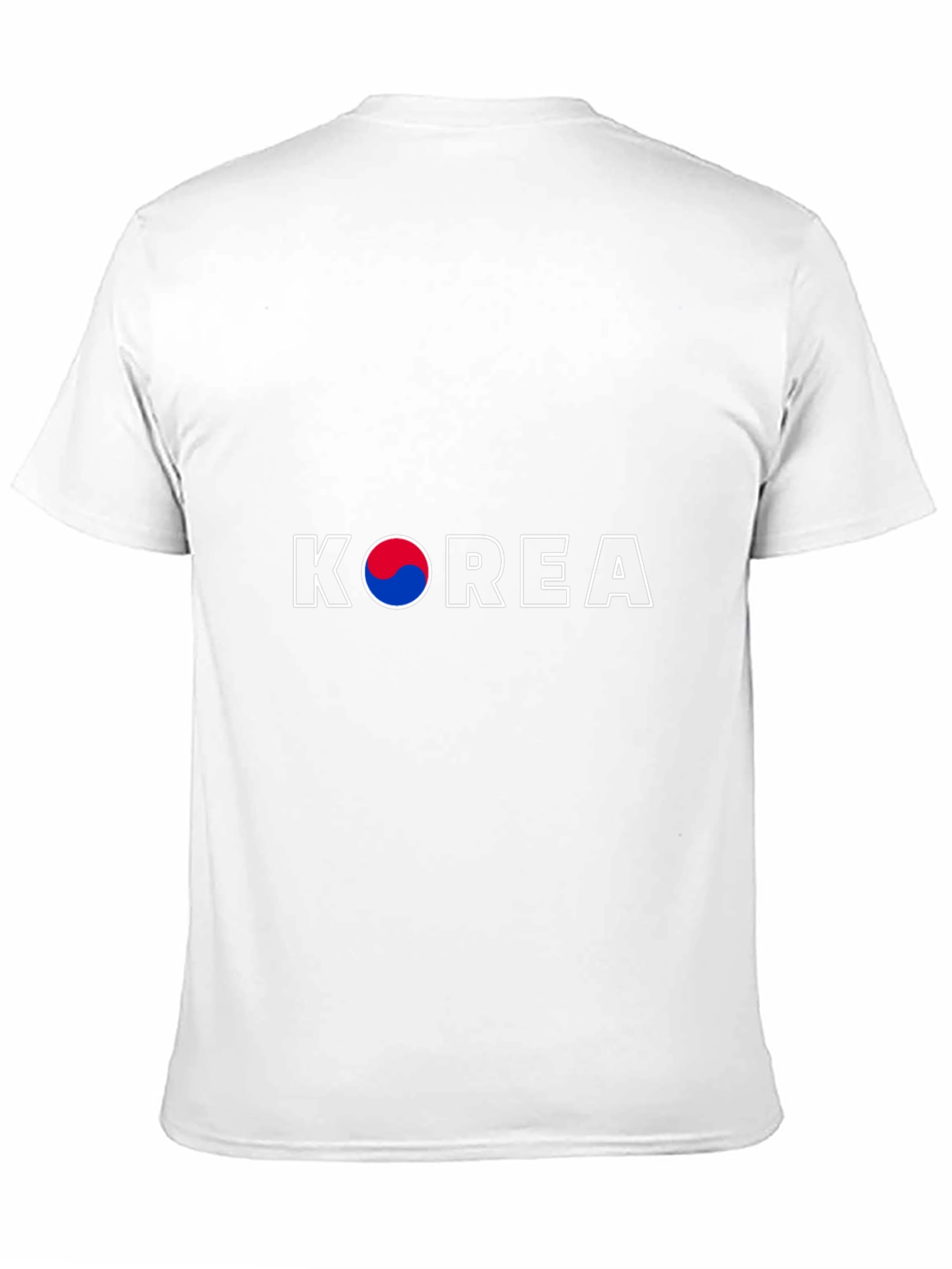 Korea Flag T-Shirt - Black Crew Neck
