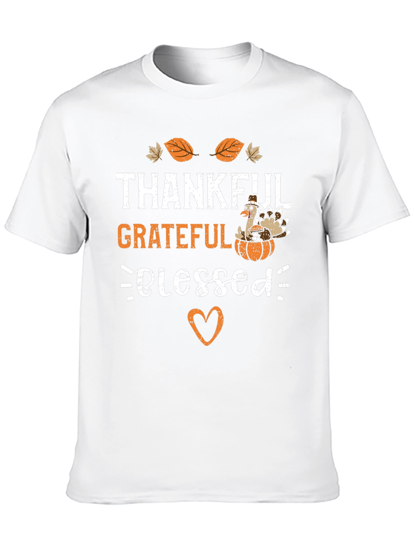 Thankful Grateful Blessed Thanksgiving T-Shirt