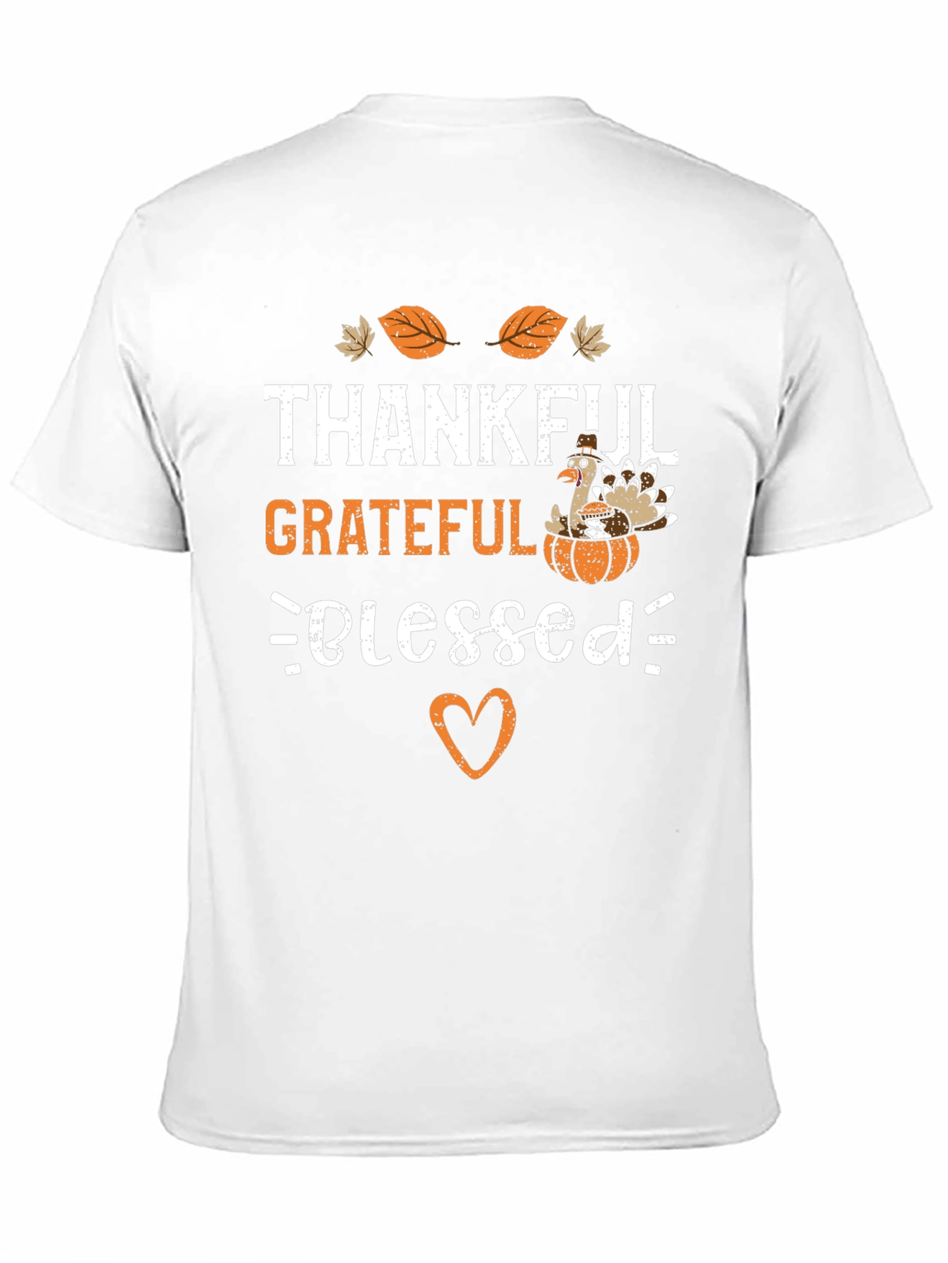 Thankful Grateful Blessed Thanksgiving T-Shirt