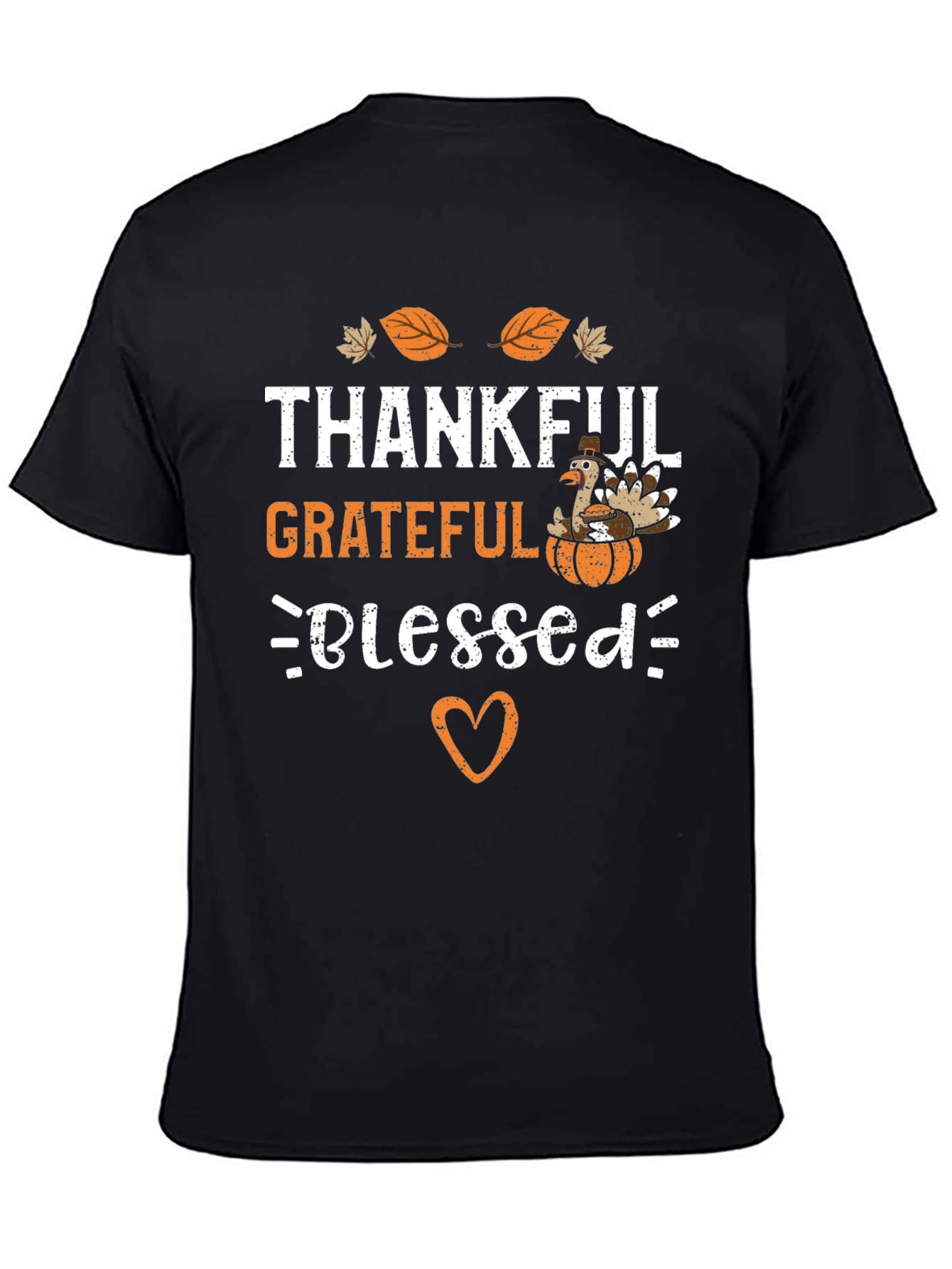 Thankful Grateful Blessed Thanksgiving T-Shirt