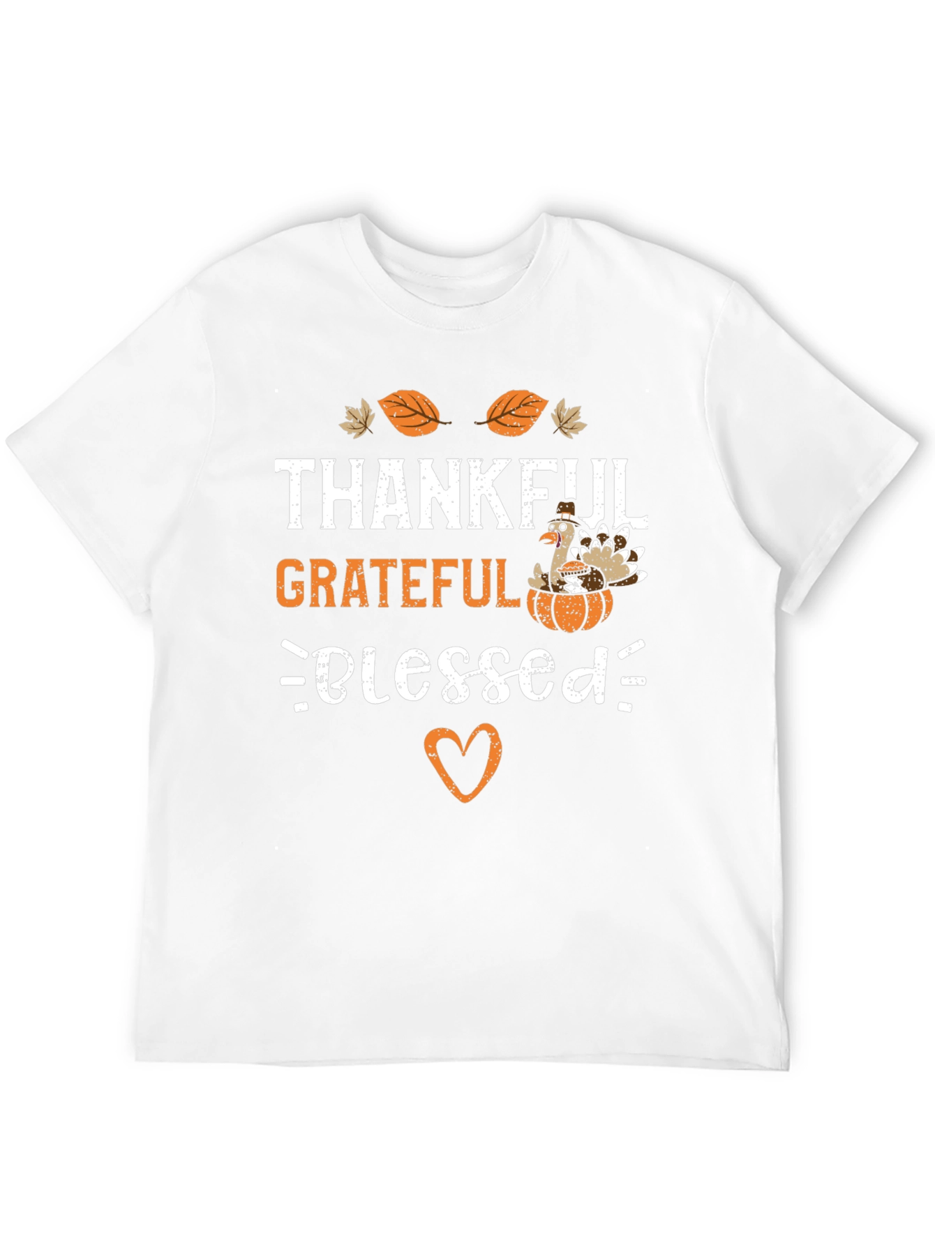 Thankful Grateful Blessed Thanksgiving T-Shirt