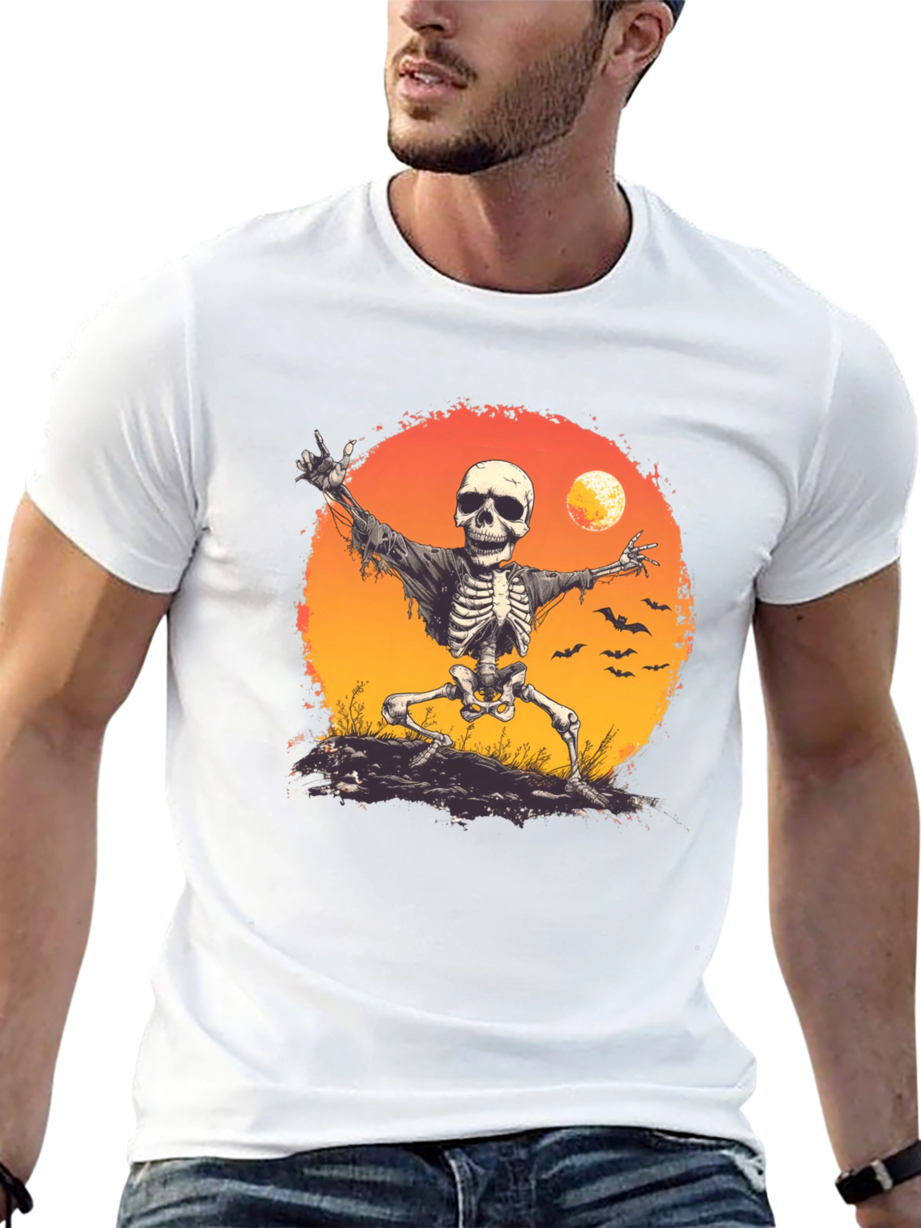 Halloween Skeleton T-Shirt - Spooky Season Apparel