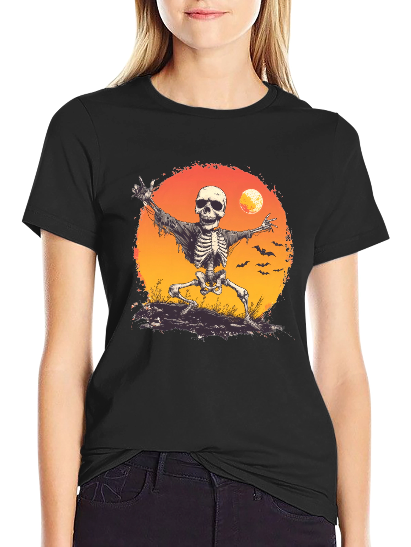 Halloween Skeleton T-Shirt - Spooky Season Apparel