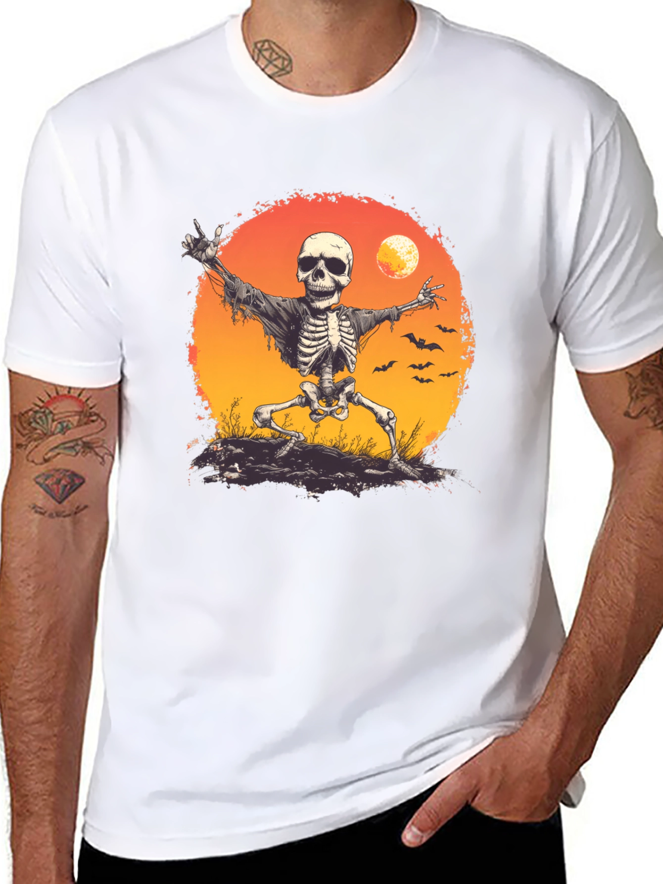 Halloween Skeleton T-Shirt - Spooky Season Apparel