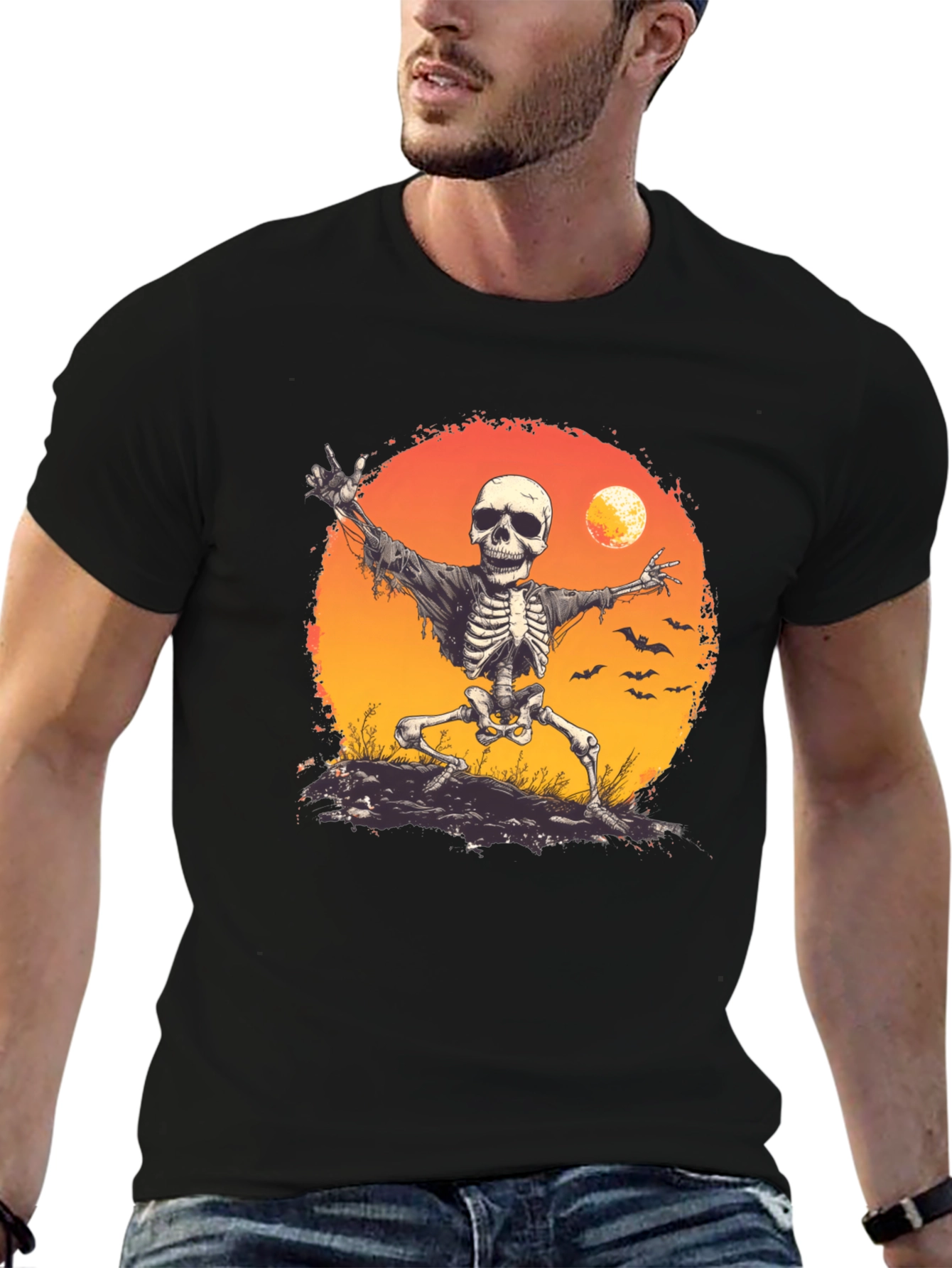 Halloween Skeleton T-Shirt - Spooky Season Apparel