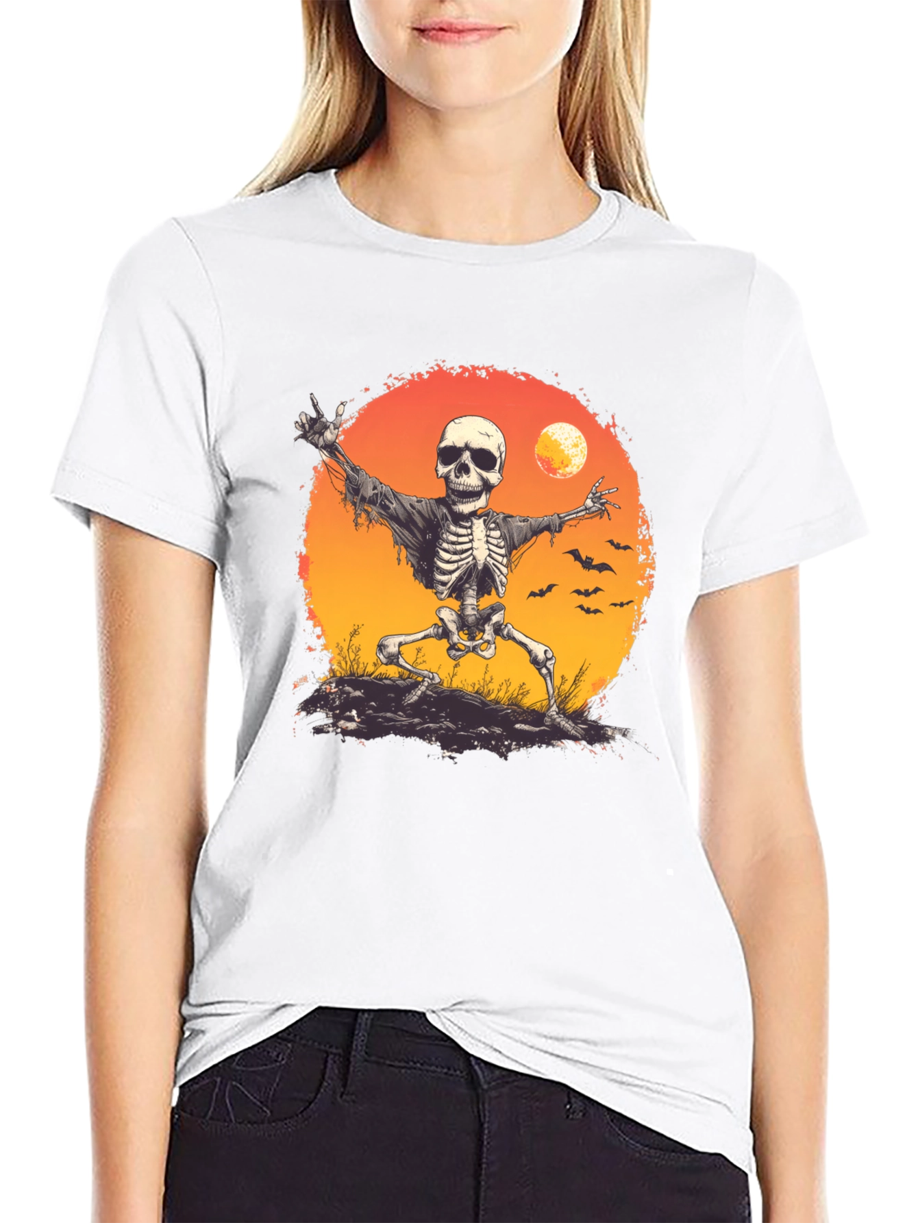 Halloween Skeleton T-Shirt - Spooky Season Apparel