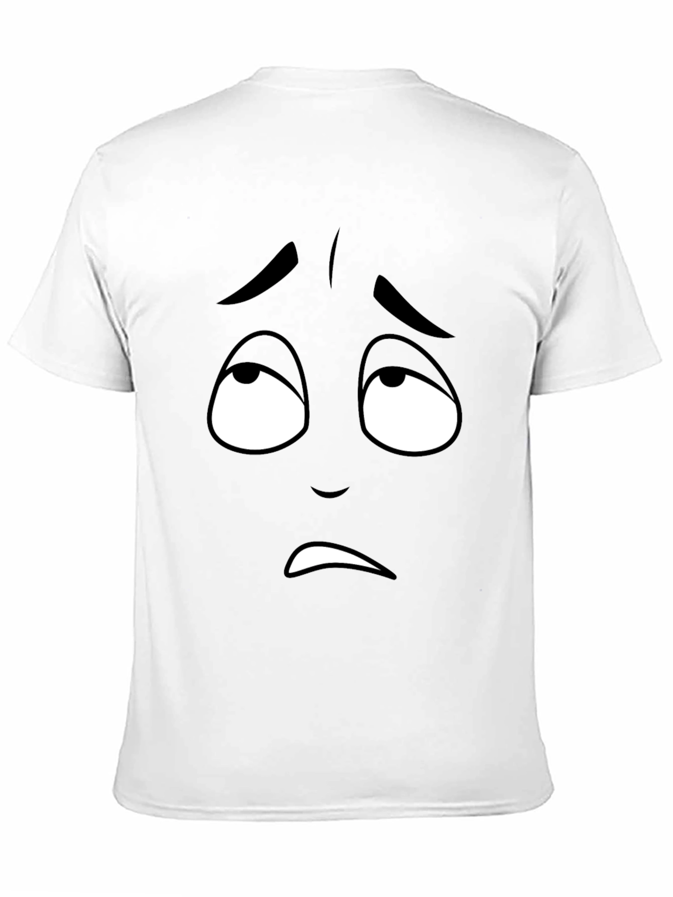 Sad Face Graphic Tee - Mens Black T-Shirt