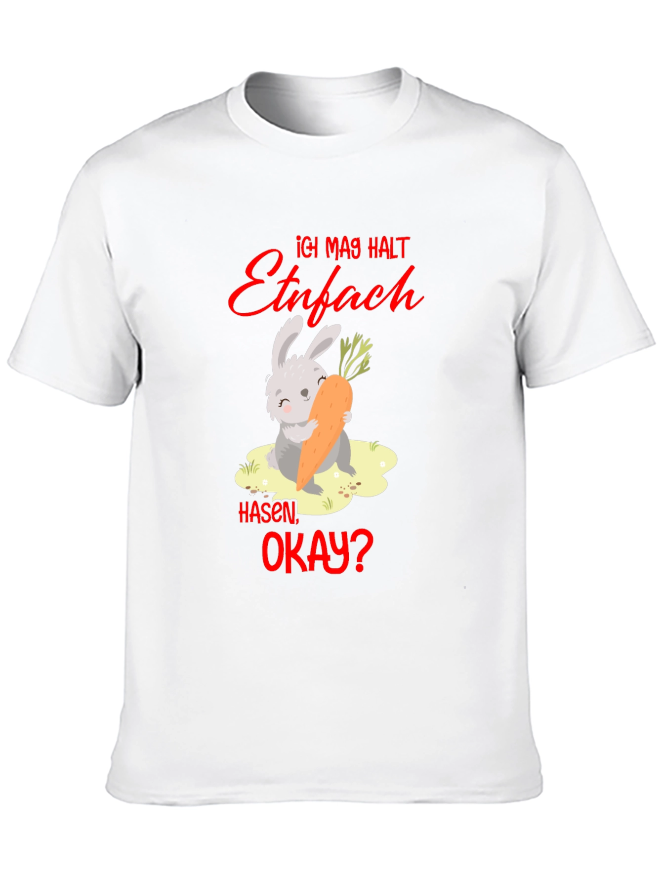 Funny Ich mag halt Hasen okay? Bunny T-Shirt