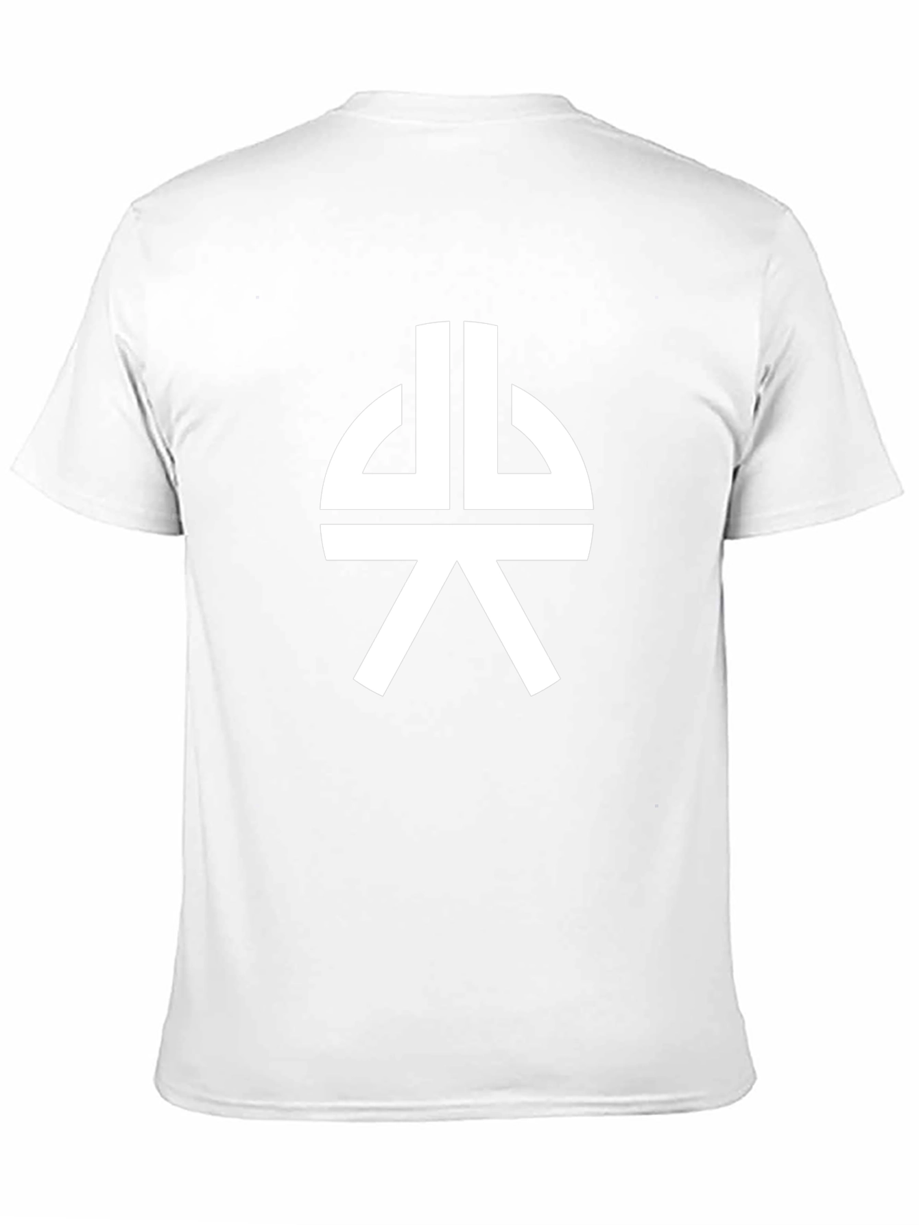 Geometric Symbol Graphic Tee - Black Cotton Blend