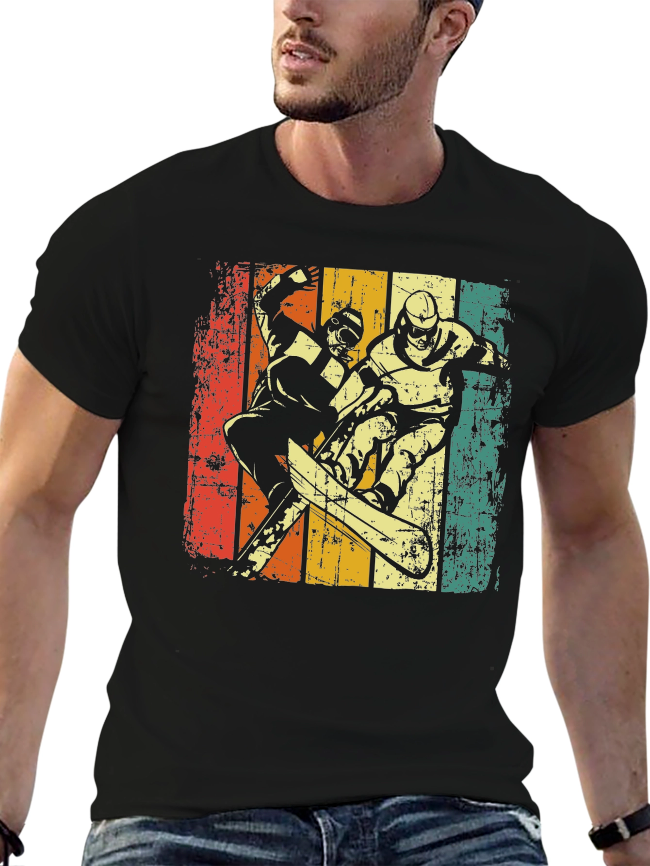 Retro Snowboarder Graphic Tee