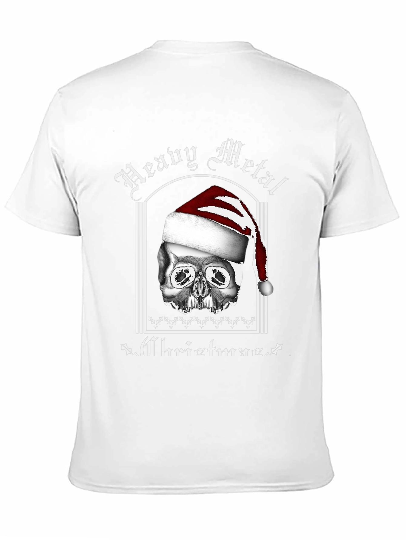 Heavy Metal Christmas Skull T-Shirt