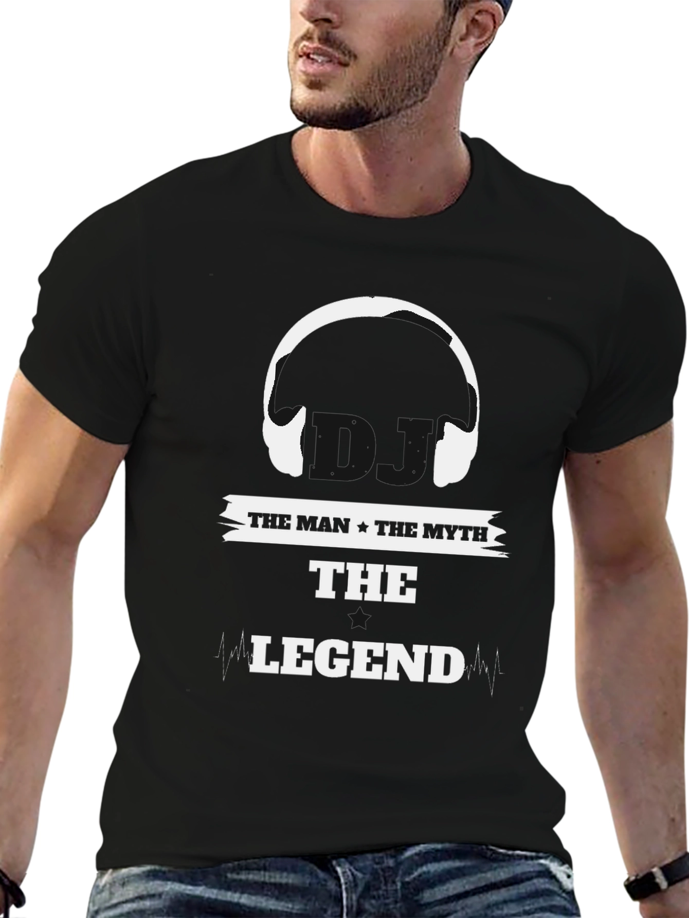 The Man The Myth The Legend Black T-Shirt