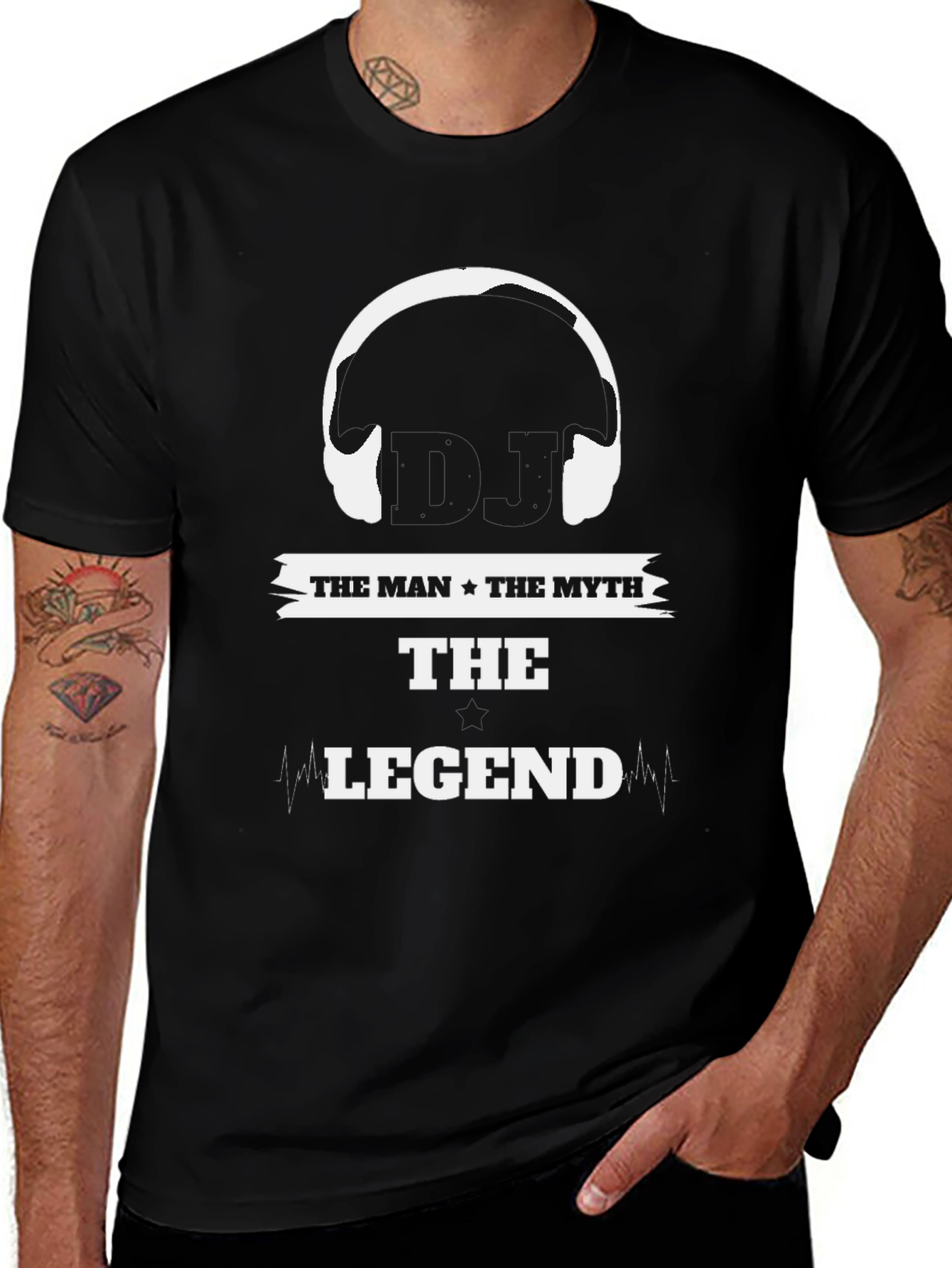 The Man The Myth The Legend Black T-Shirt