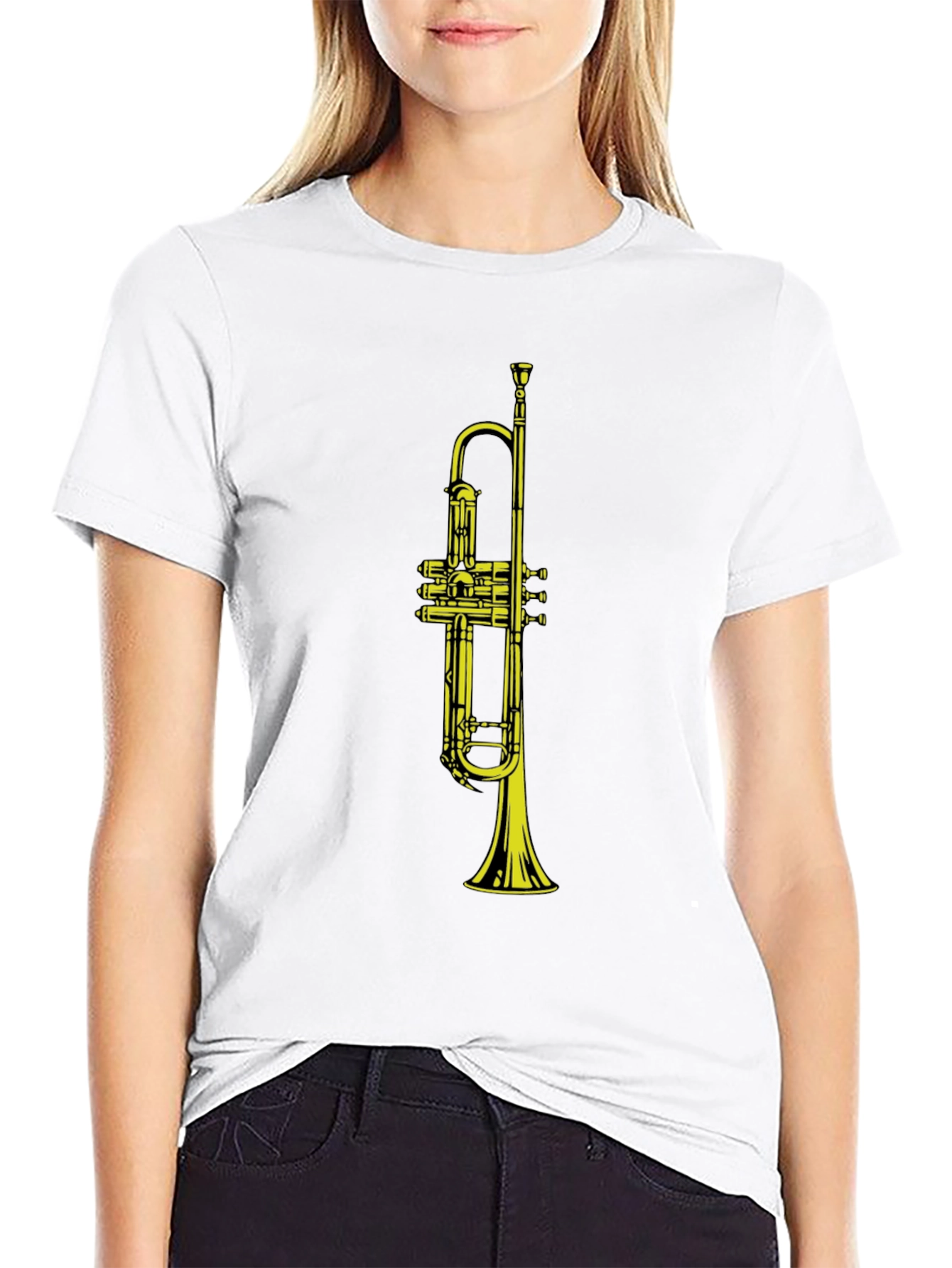 Trumpet Graphic Black T-Shirt - Musician Apparel
