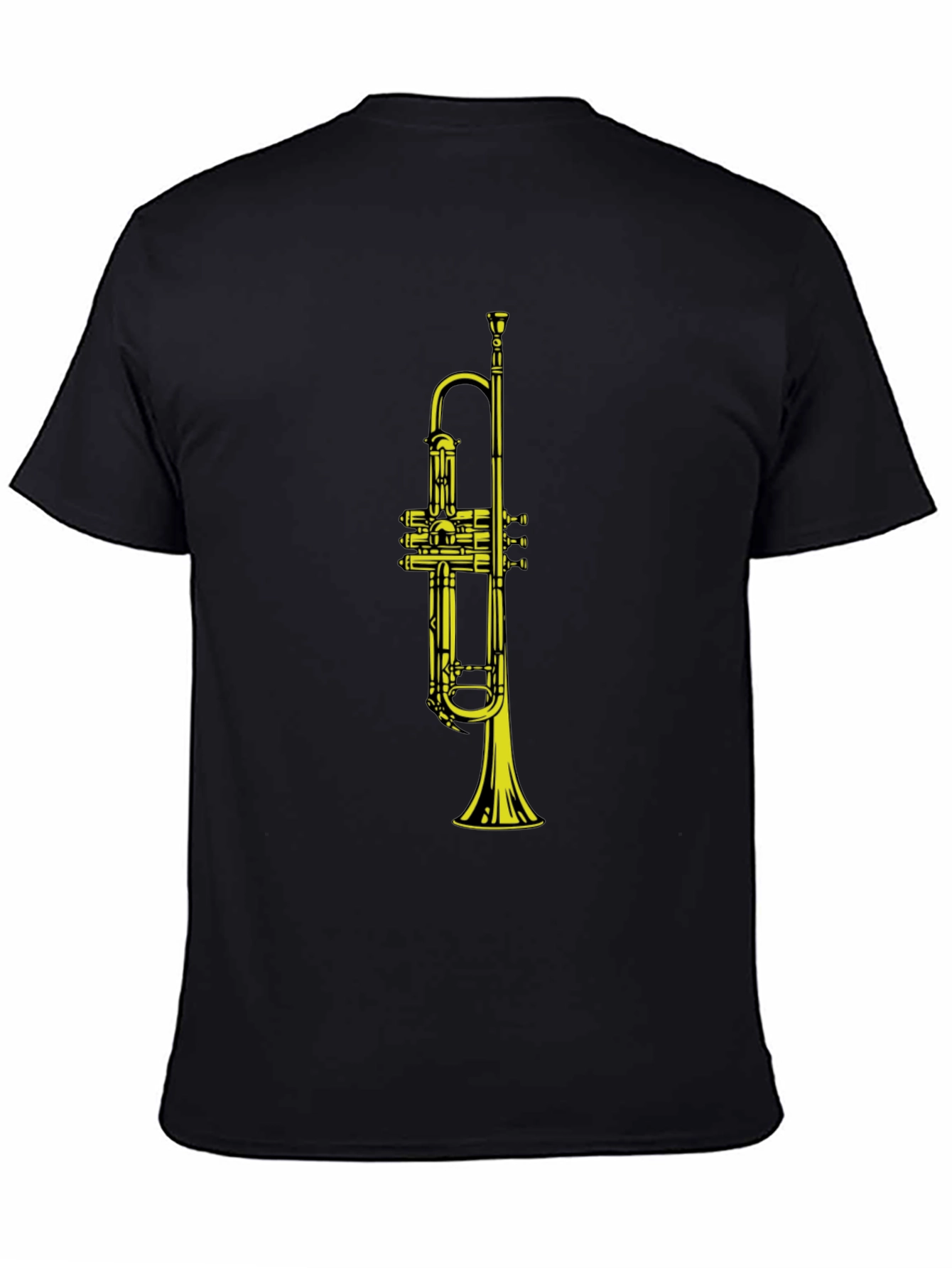 Trumpet Graphic Black T-Shirt - Musician Apparel