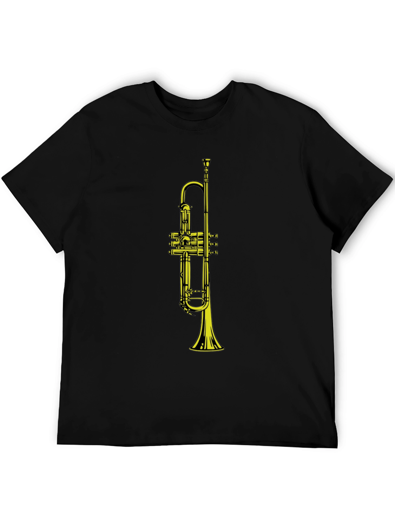Trumpet Graphic Black T-Shirt - Musician Apparel