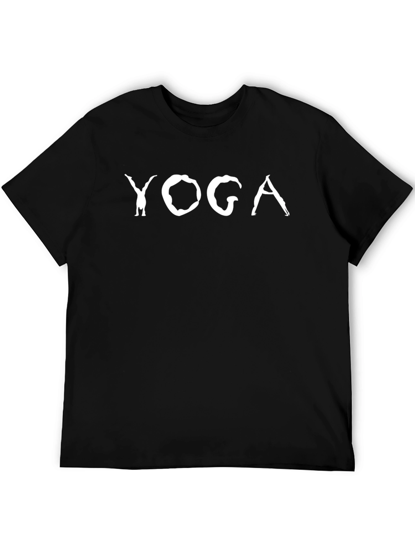 Yoga Pose T-Shirt - Black Cotton Tee