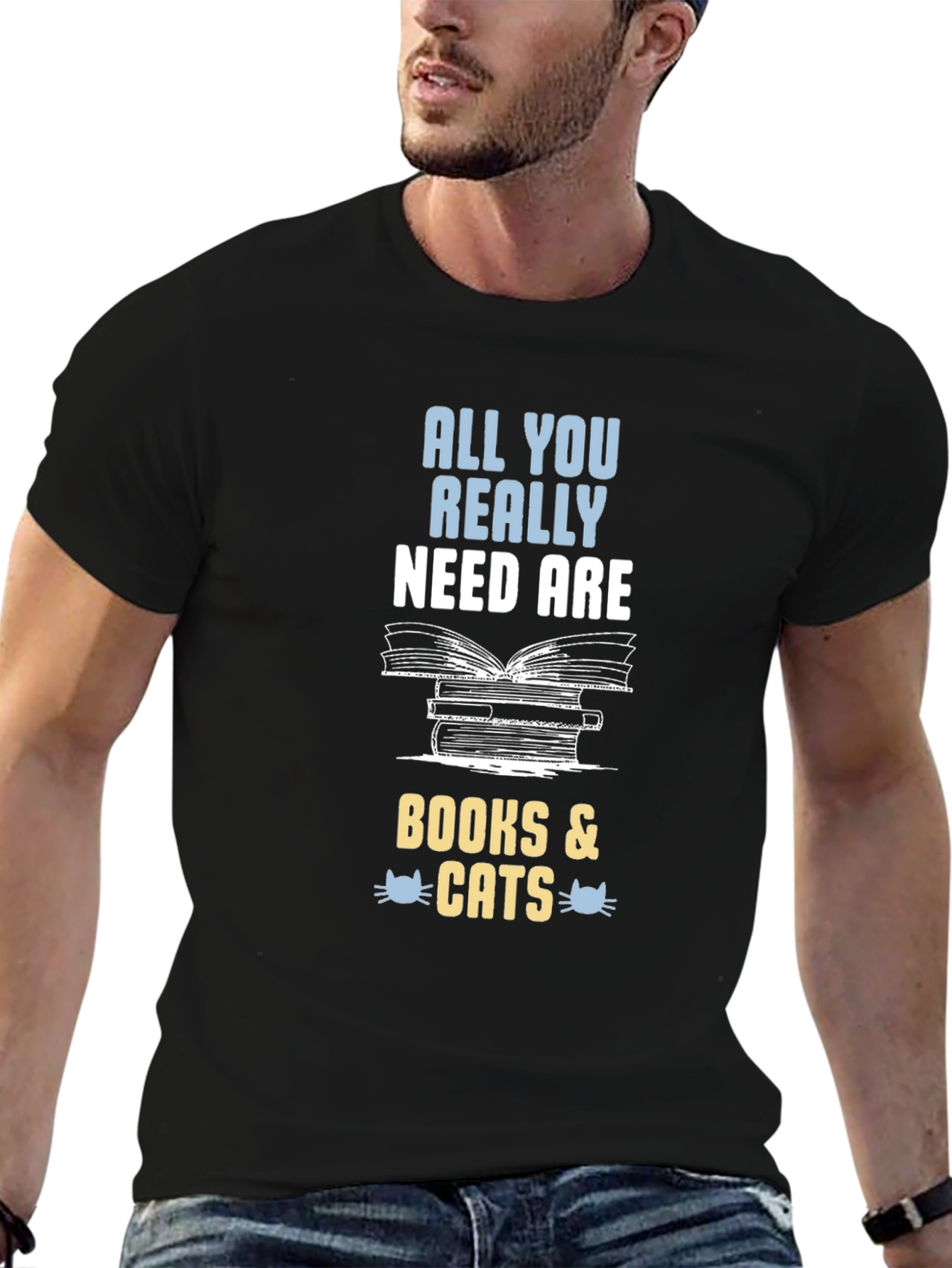 All You Need Is Books & Cats T-Shirt