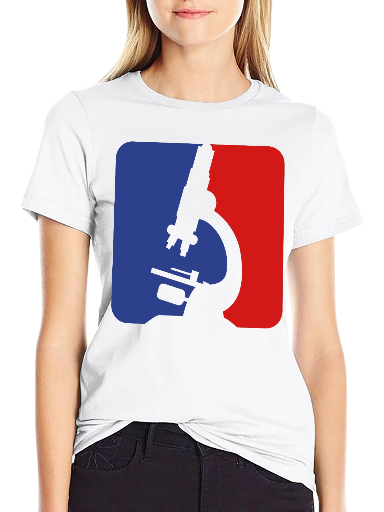Science Microscope Graphic T-Shirt - Mens Black Tee