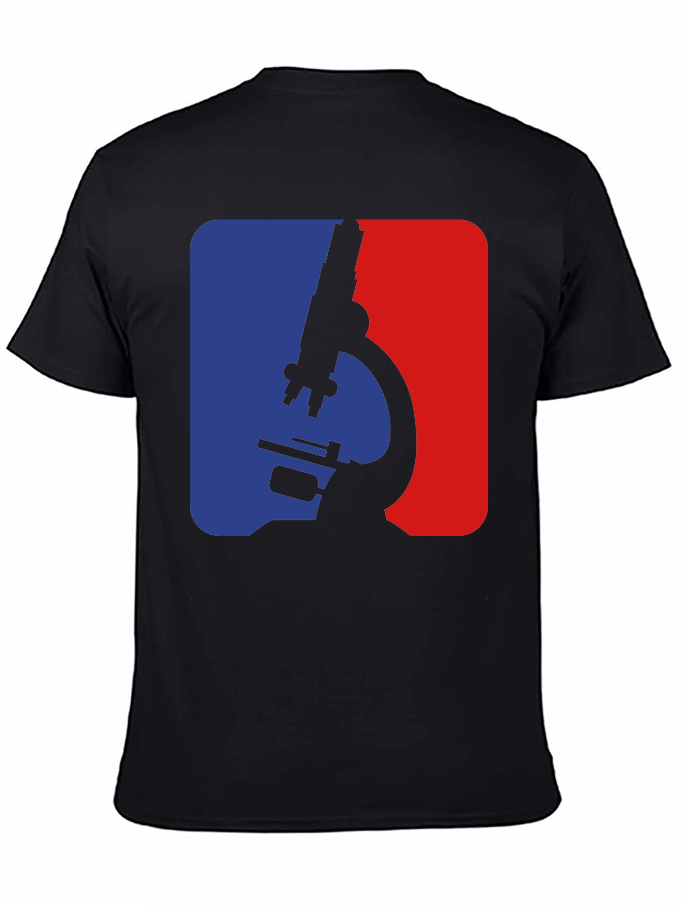 Science Microscope Graphic T-Shirt - Mens Black Tee