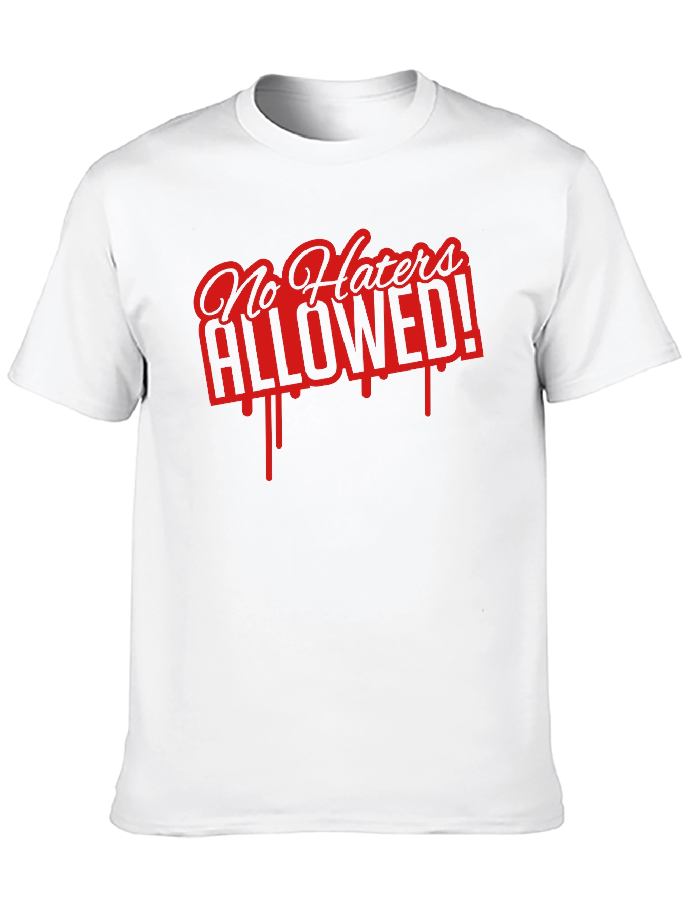 No Haters Allowed Graphic Tee - Black
