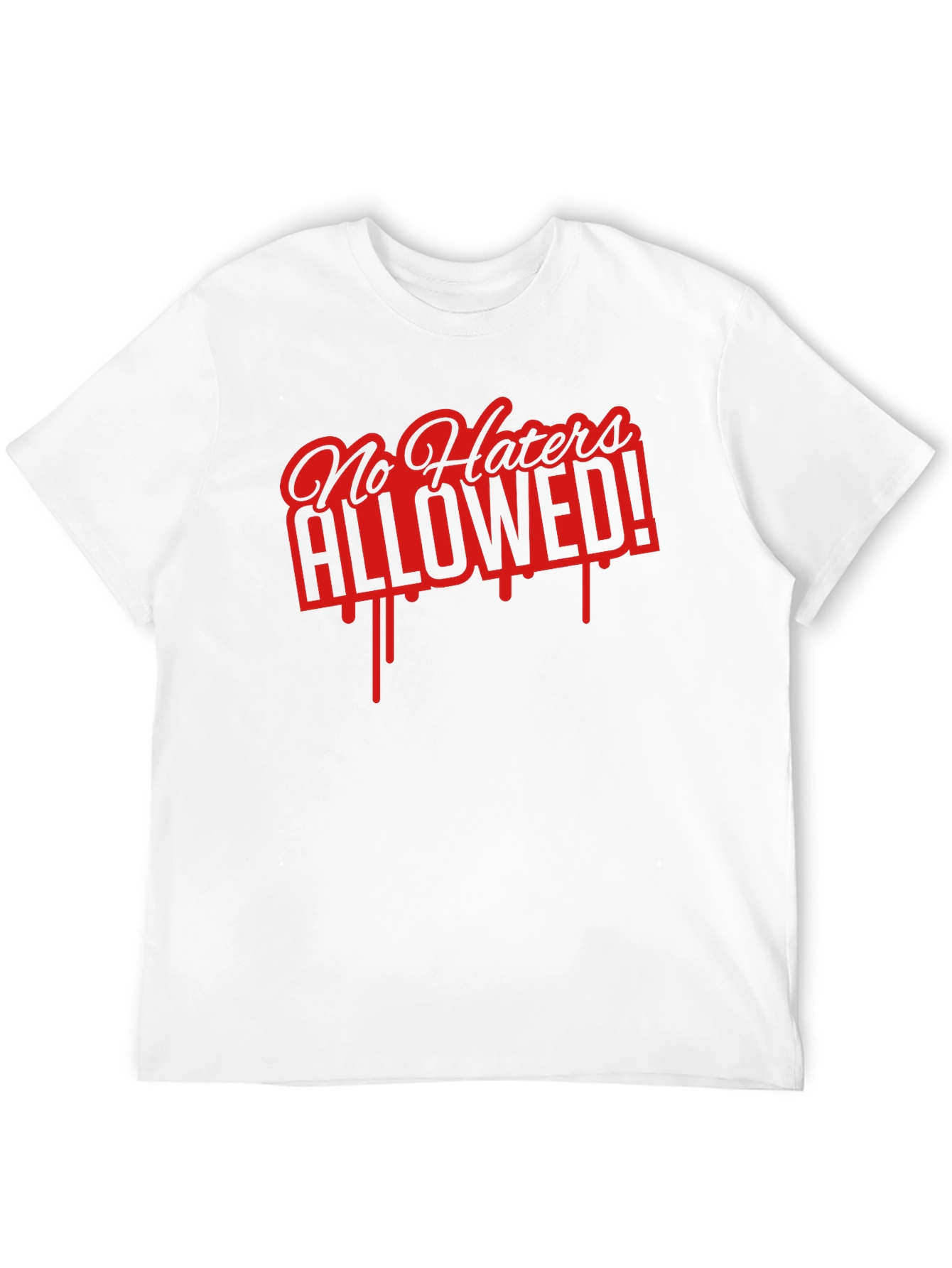 No Haters Allowed Graphic Tee - Black