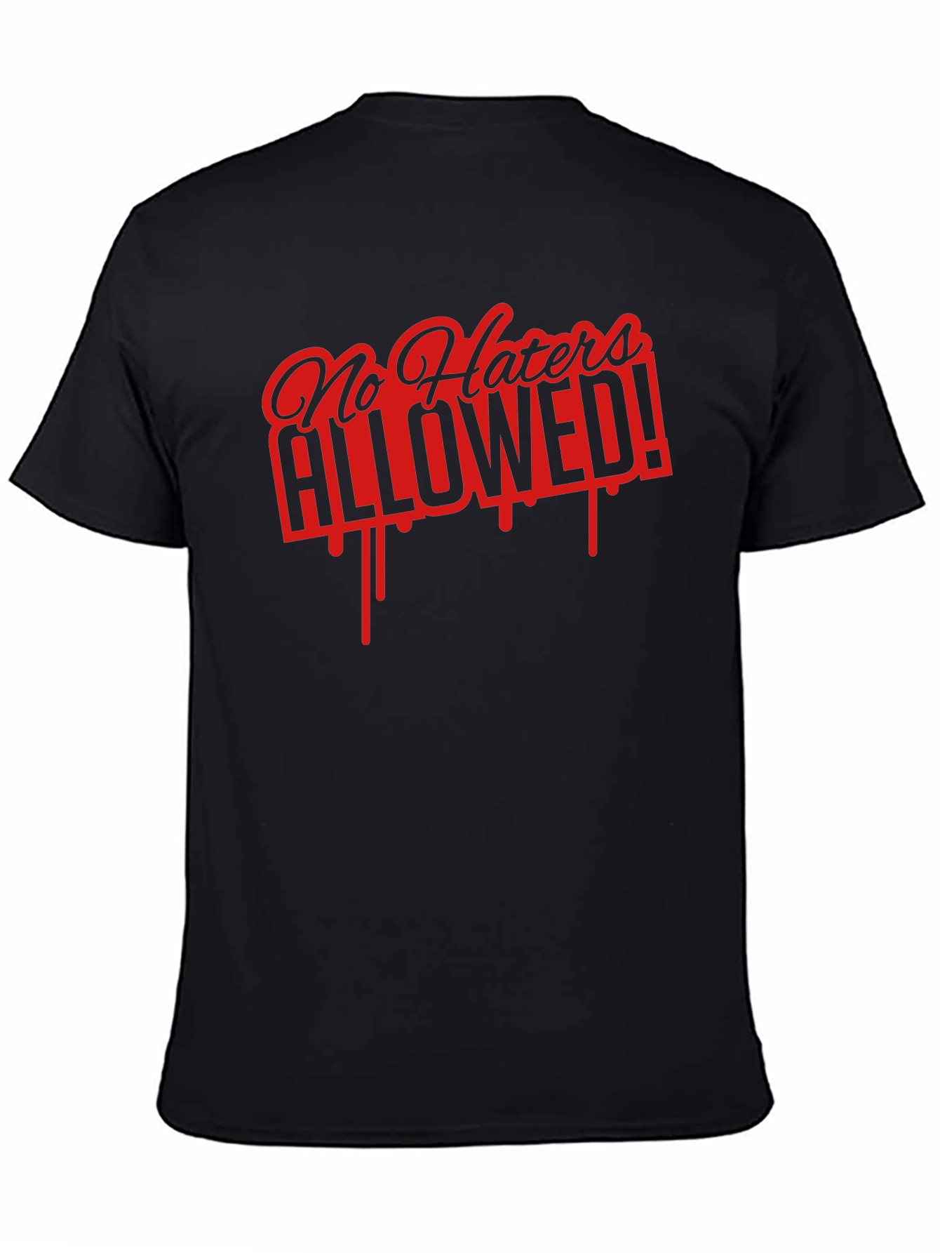 No Haters Allowed Graphic Tee - Black