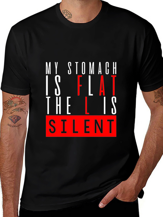 Funny Flat Stomach Humor T-Shirt