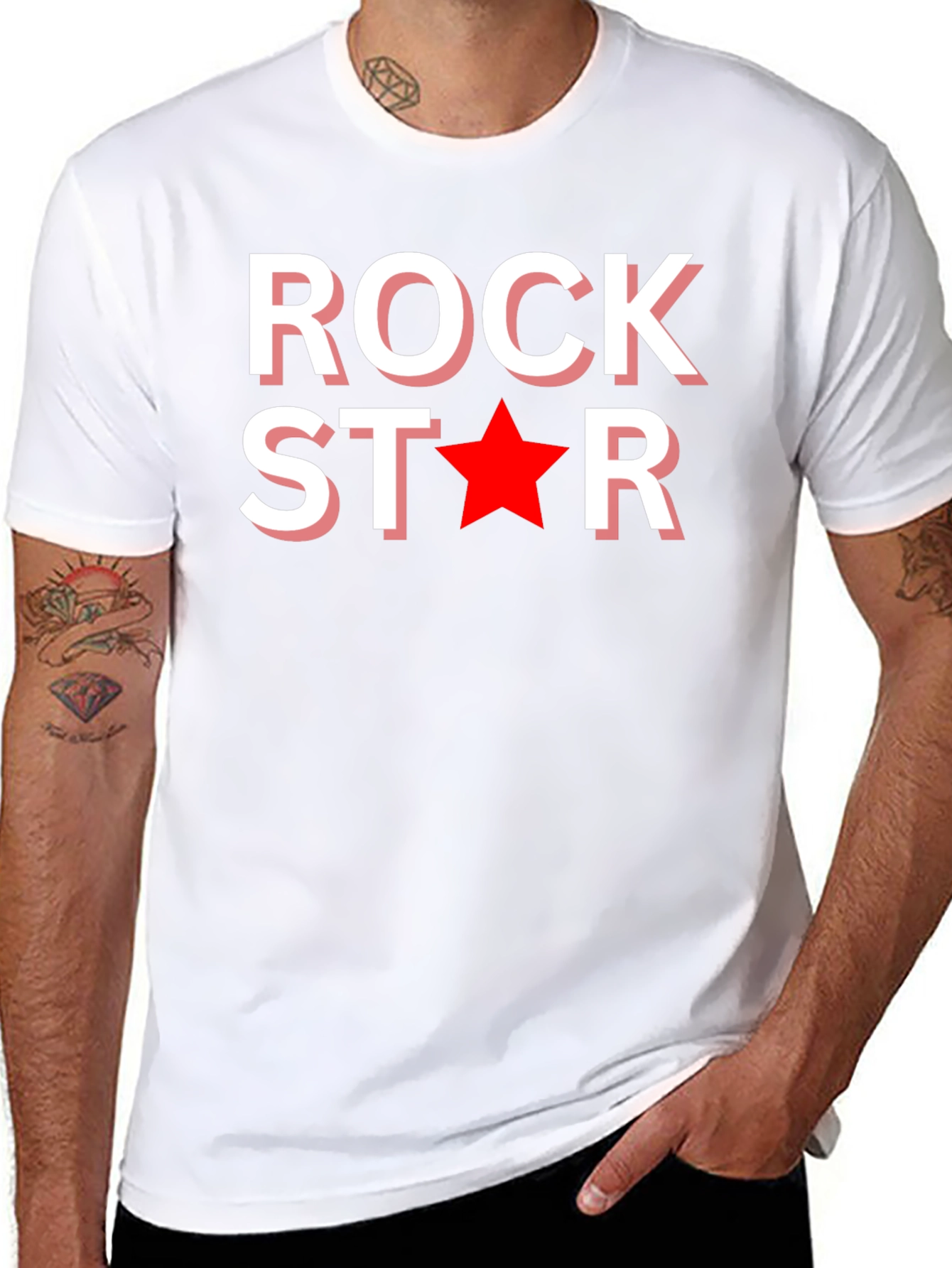 Rock Star Graphic Tee - Black