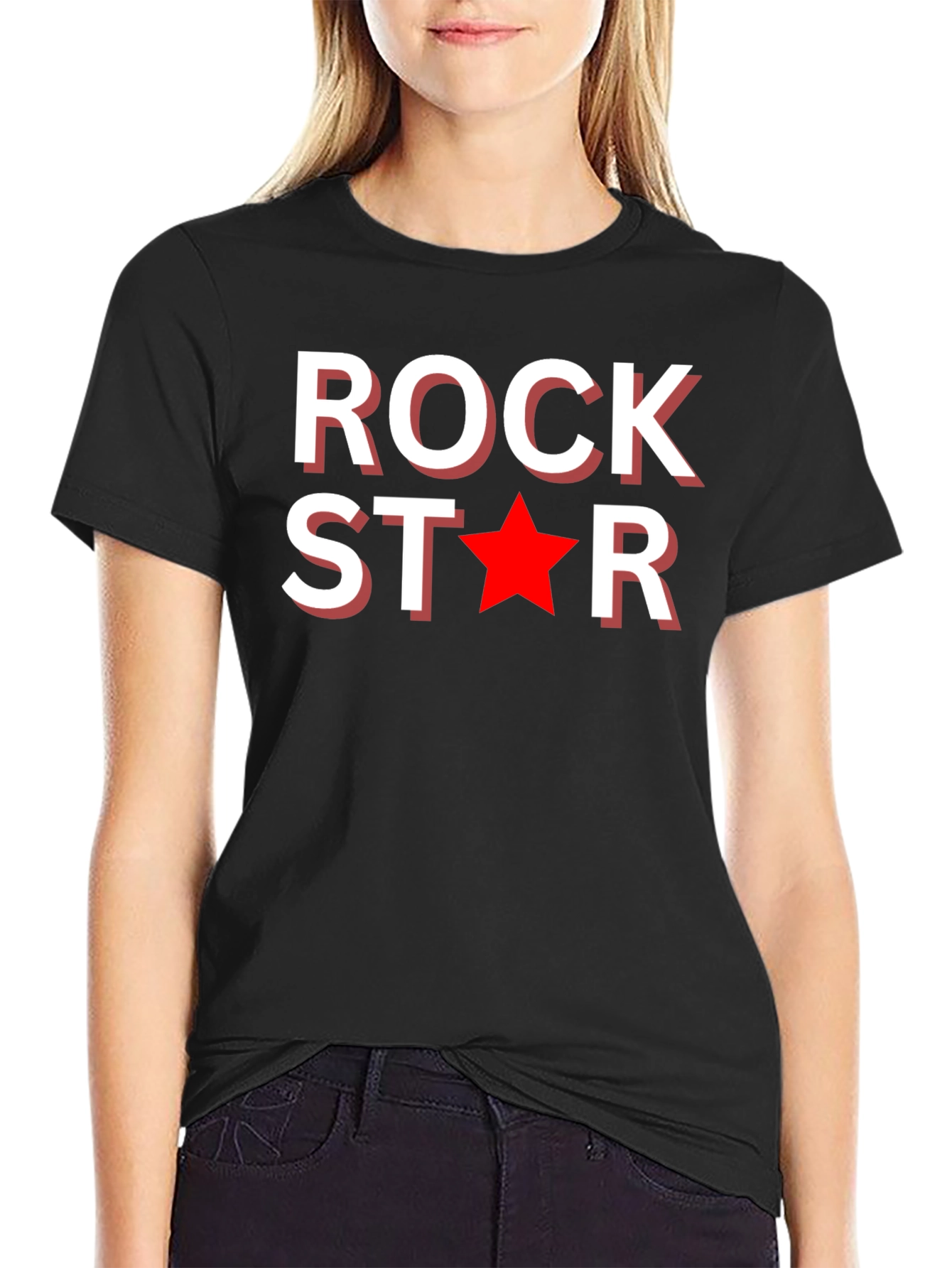 Rock Star Graphic Tee - Black