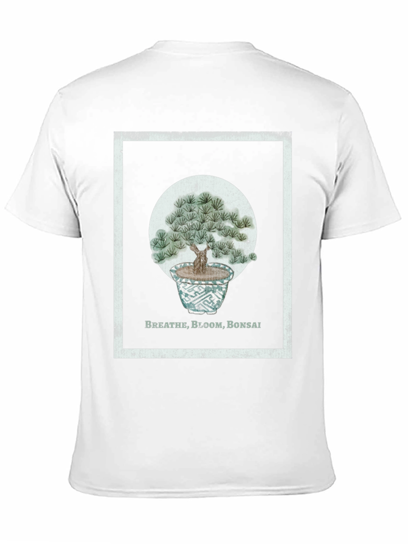 Breathe Bloom Bonsai T-Shirt - Black Cotton Tee
