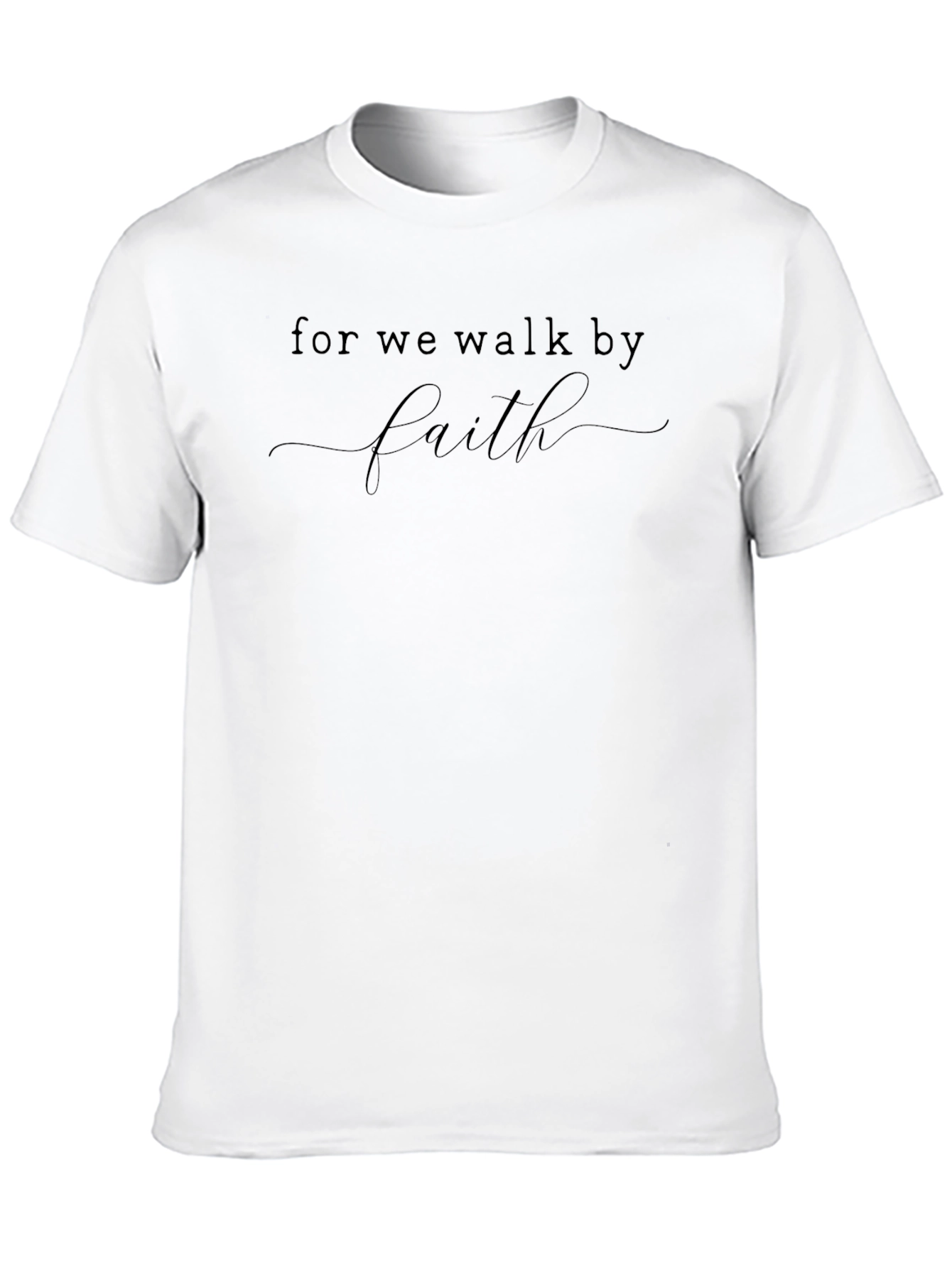 Faith Script Black T-Shirt