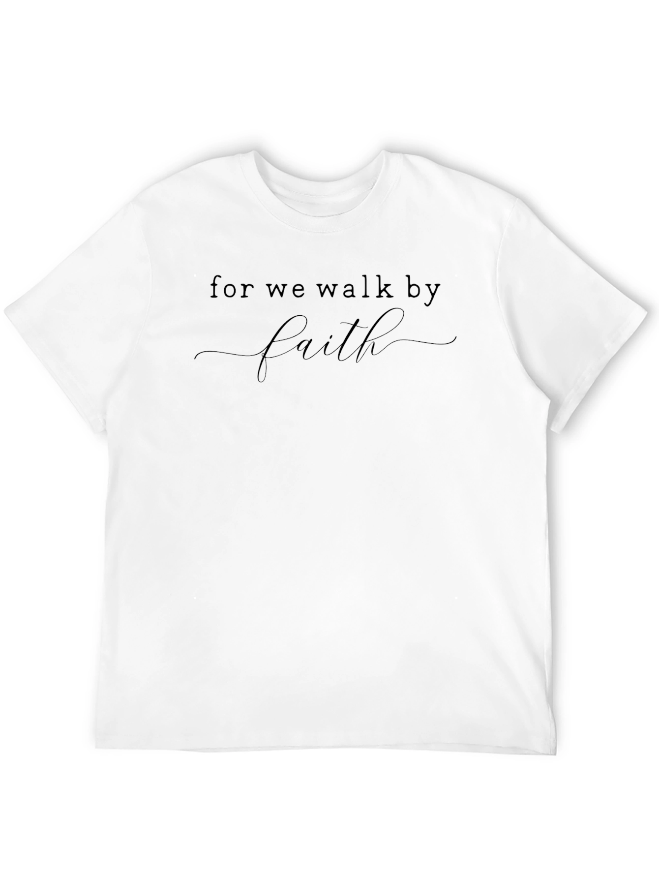 Faith Script Black T-Shirt