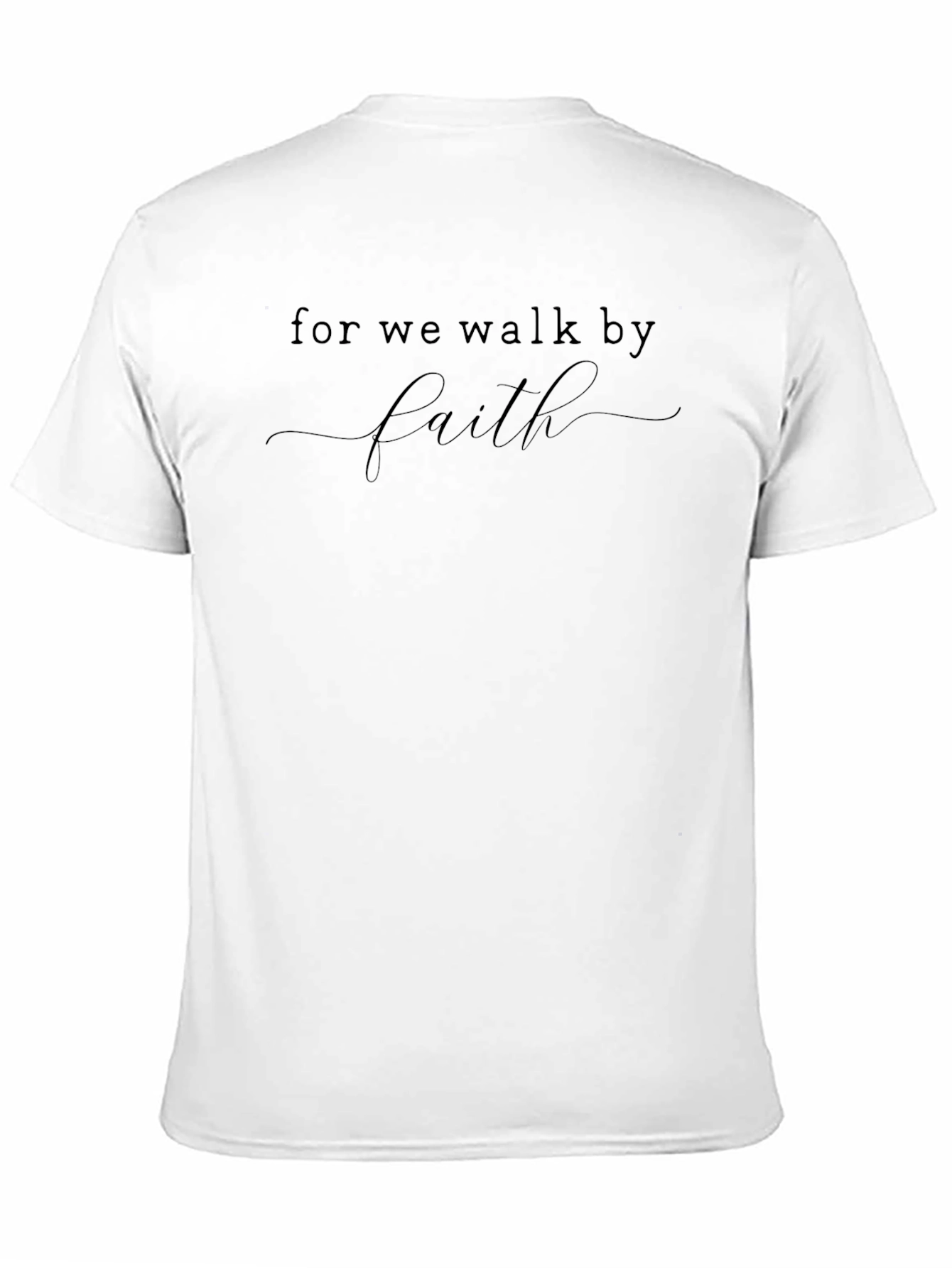 Faith Script Black T-Shirt