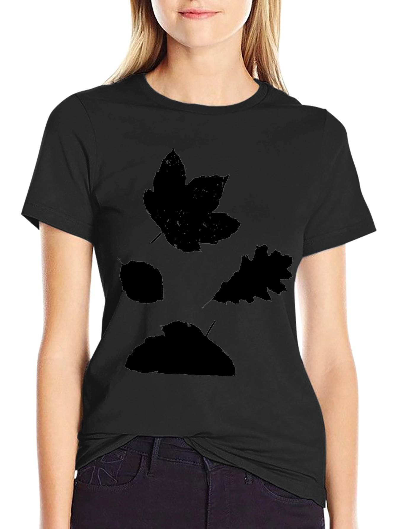 Nature Leaf Silhouette Graphic Tee - Unisex