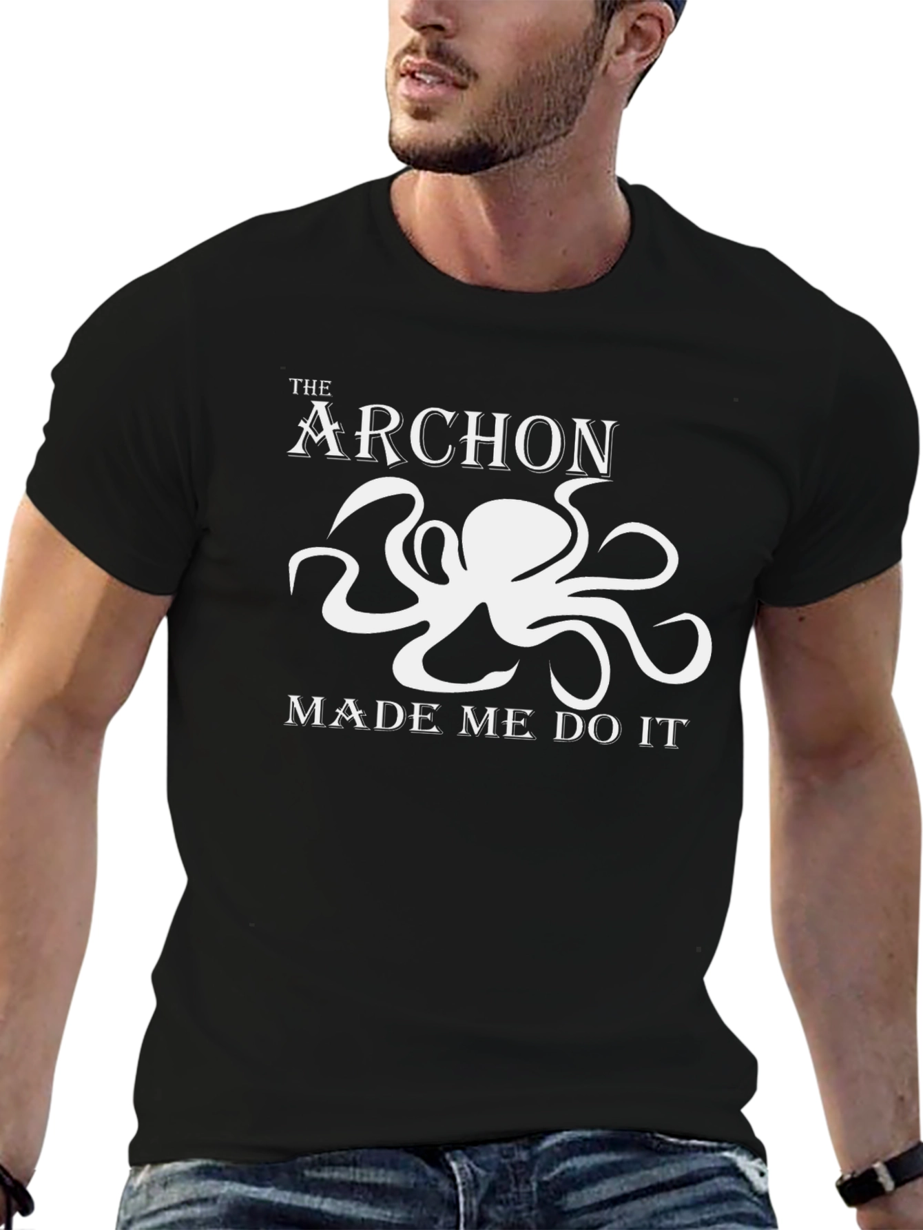 The Archon Made Me Do It Black T-Shirt
