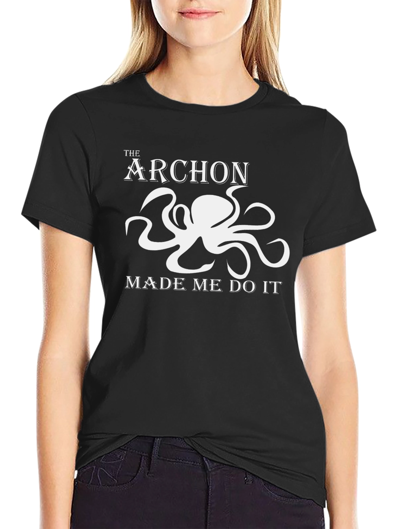 The Archon Made Me Do It Black T-Shirt