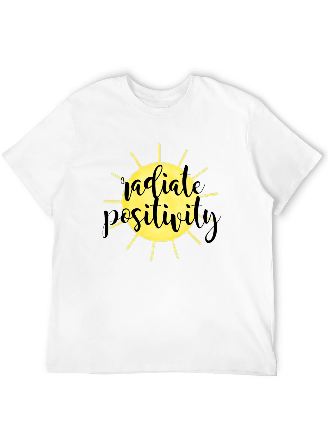 Radiate Positivity Graphic T-Shirt - Black