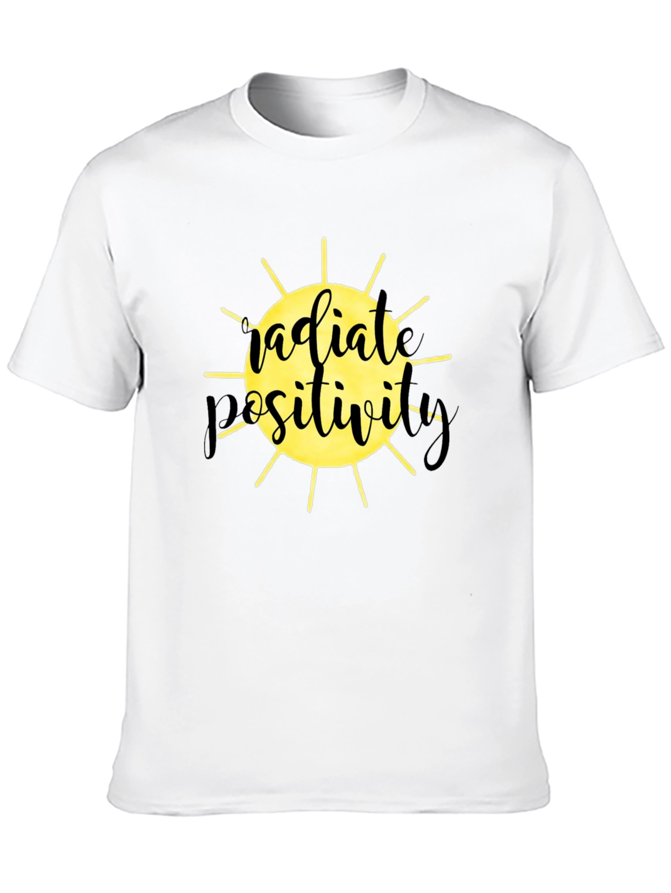 Radiate Positivity Graphic T-Shirt - Black