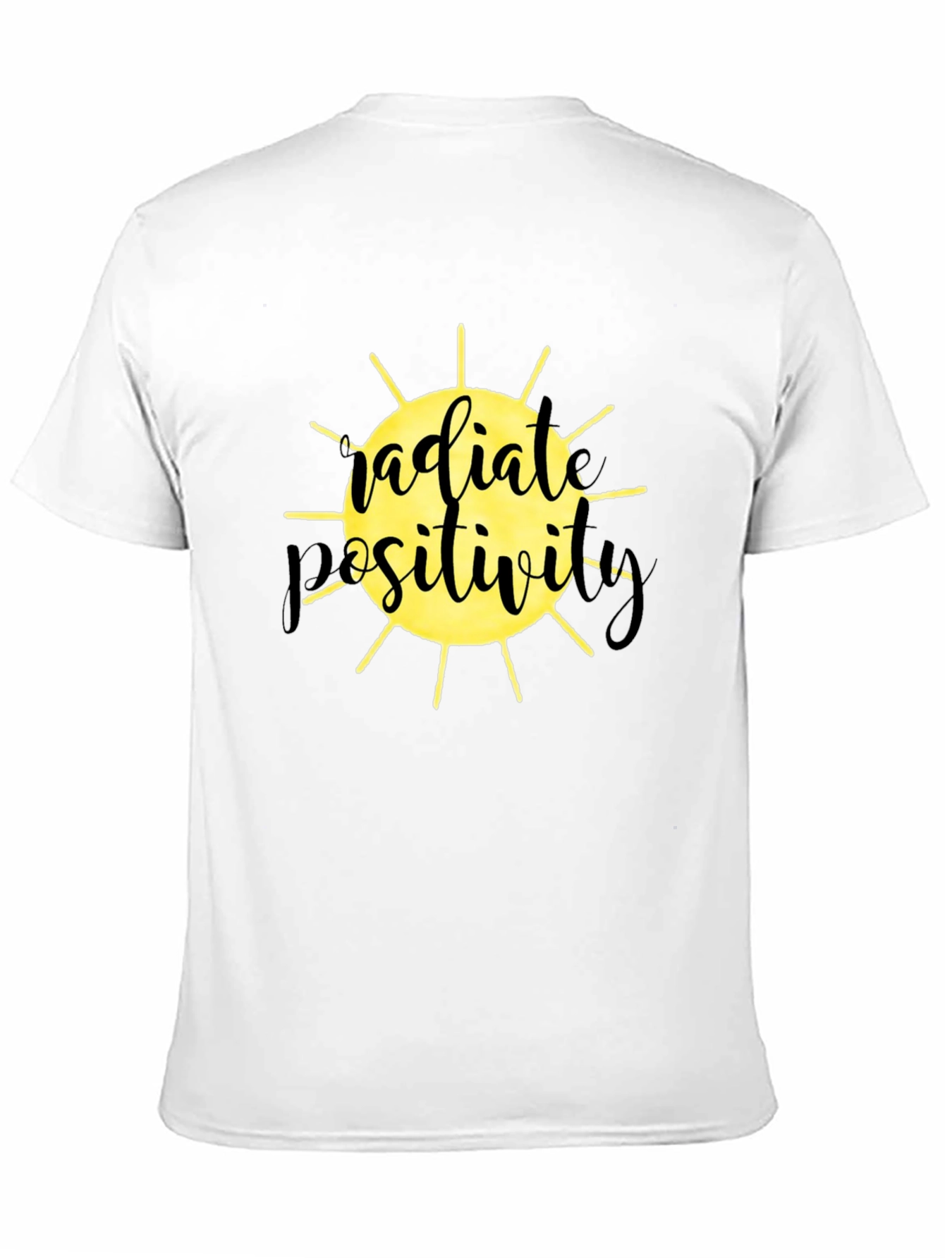 Radiate Positivity Graphic T-Shirt - Black