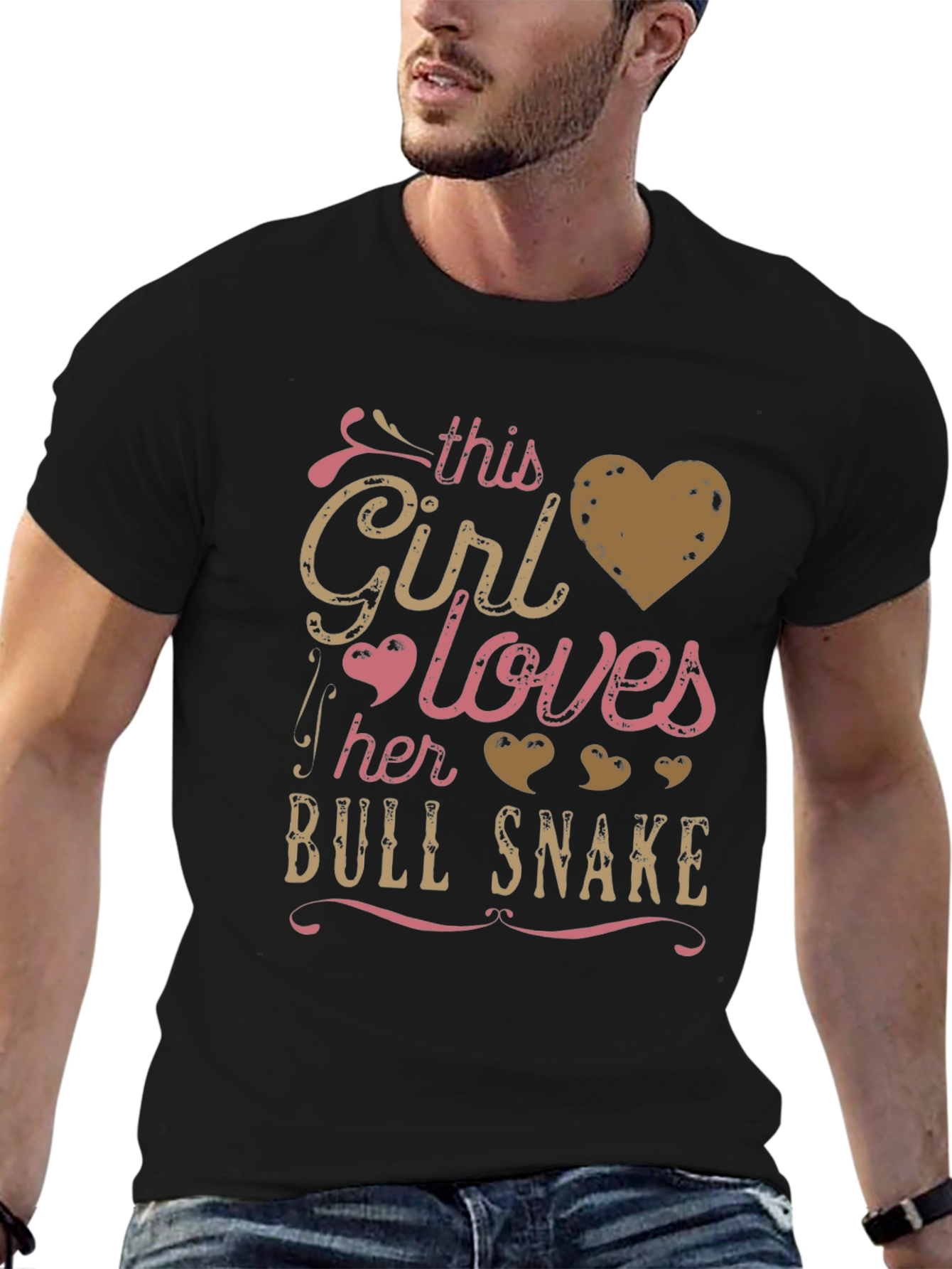 Girl Loves Bull Snake T-Shirt