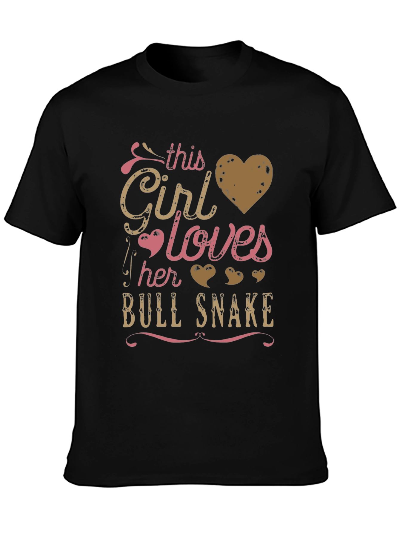 Girl Loves Bull Snake T-Shirt