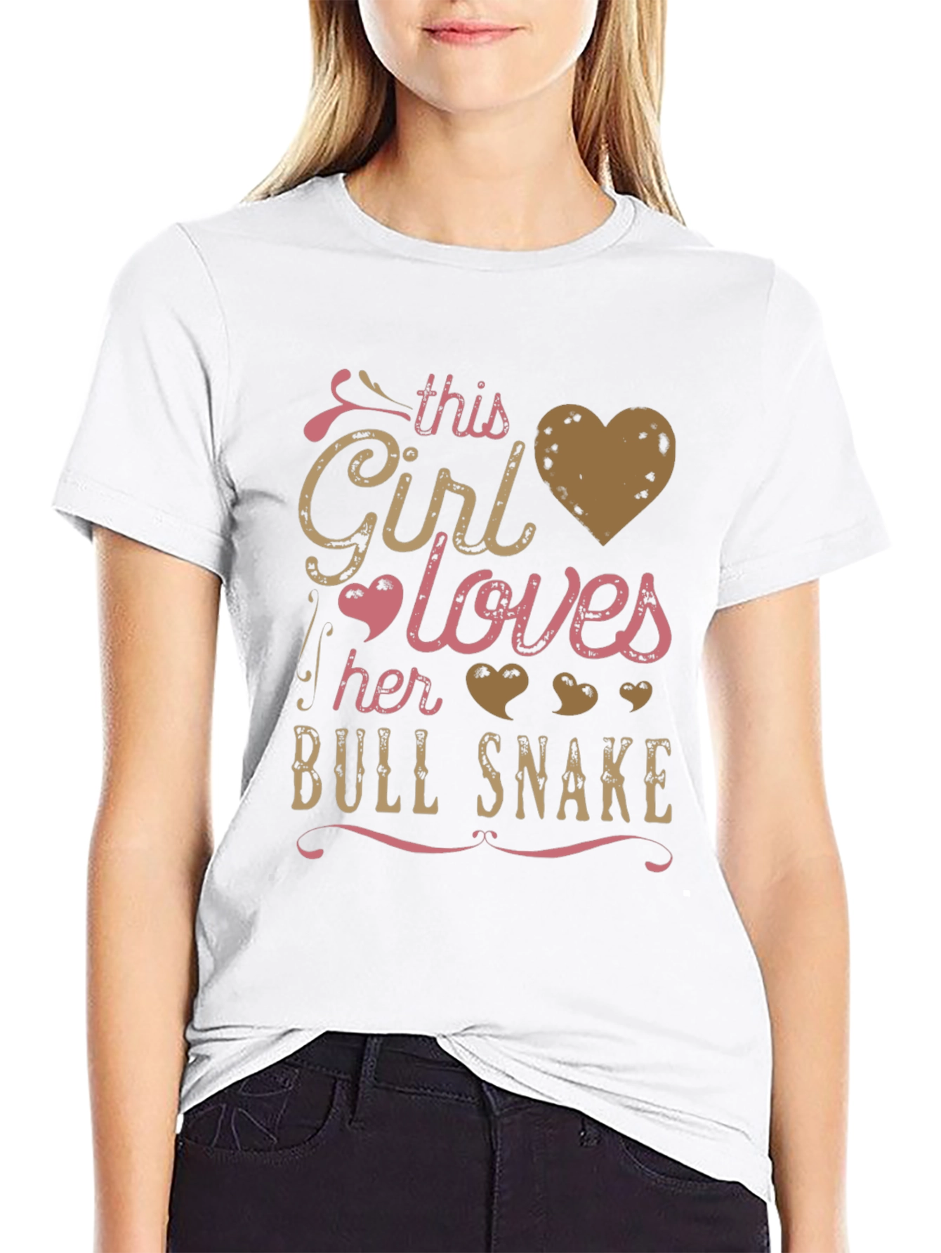 Girl Loves Bull Snake T-Shirt