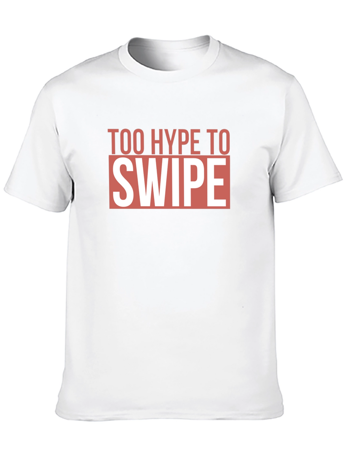Too Hype To Swipe Graphic Tee - Black