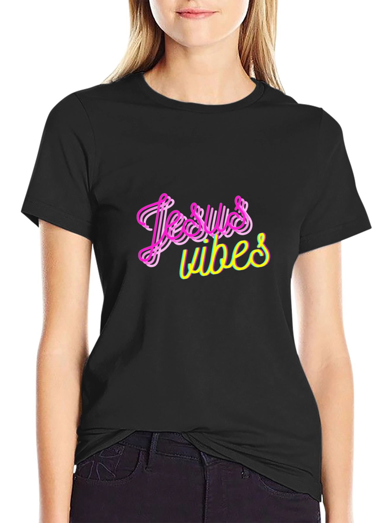 Jesus Vibes T-Shirt - Neon Style